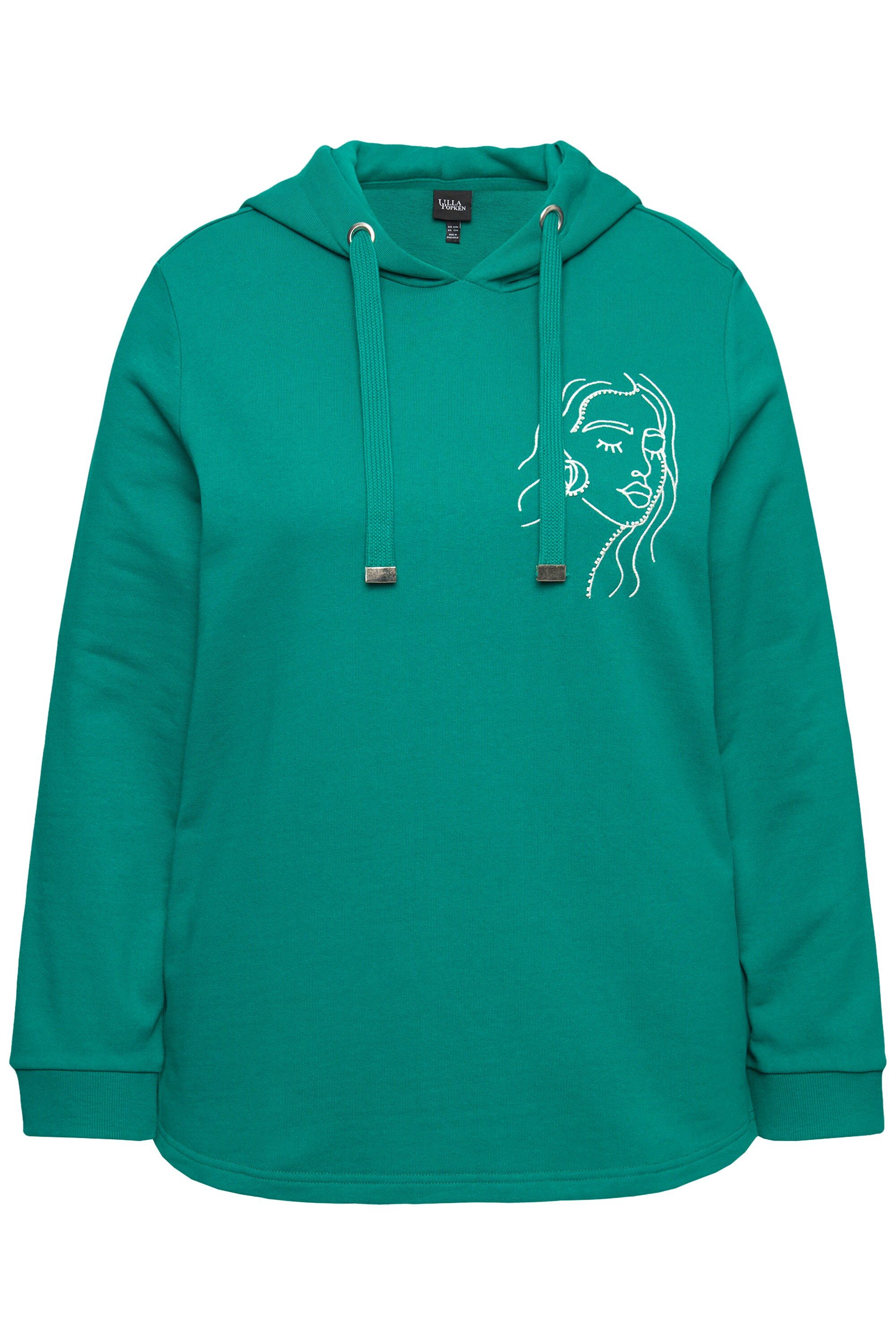 Ulla Popken Hoodie Hoodie Gesicht Classic günstig online kaufen