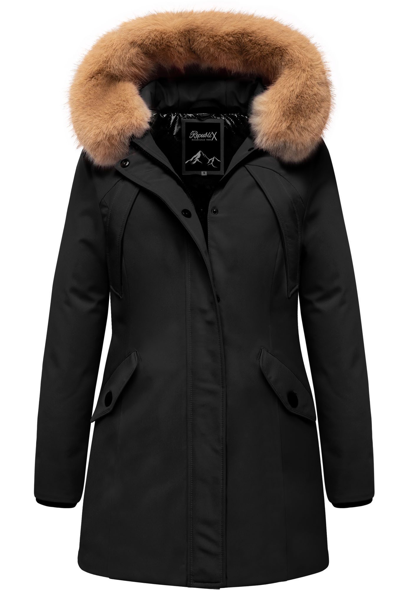 REPUBLIX Winterjacke LEXIE Damen Gefütterte Dicke Winter Jacke Mantel Parka günstig online kaufen