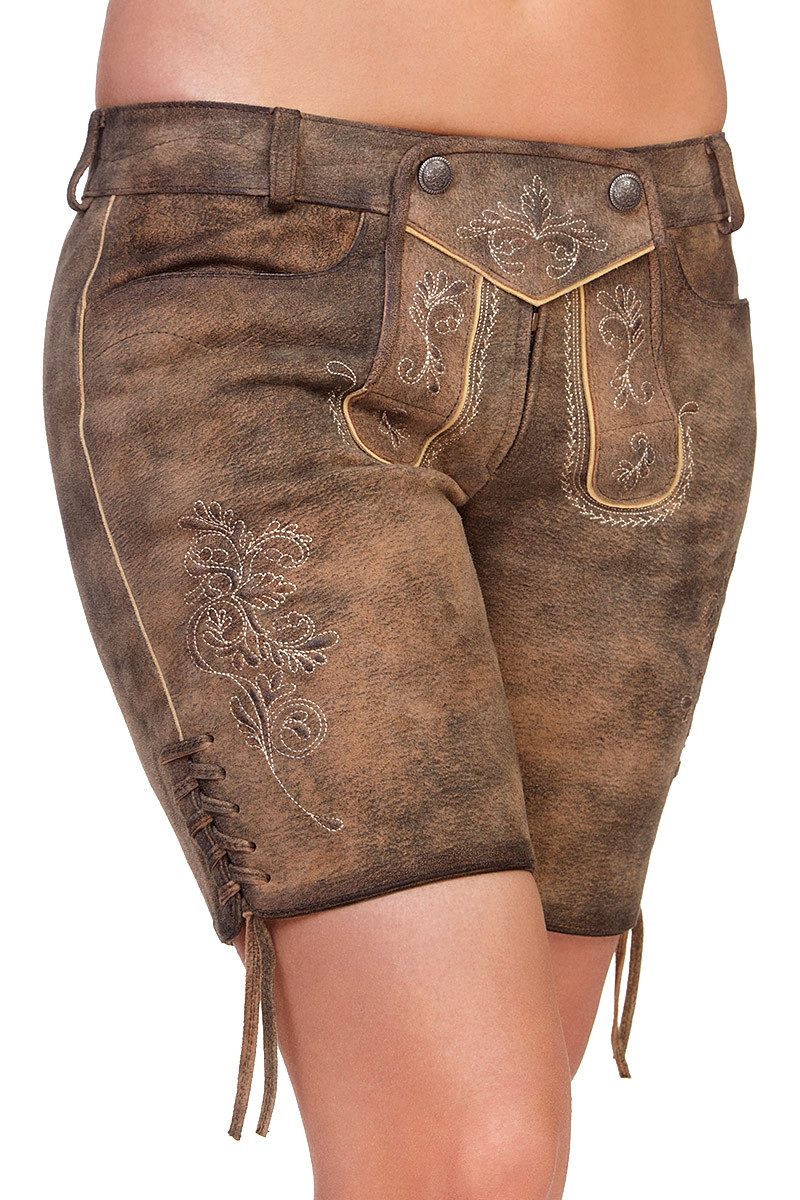 Spieth & Wensky Lederhose Trachtenlederhose Damen - PORTAL - zeder