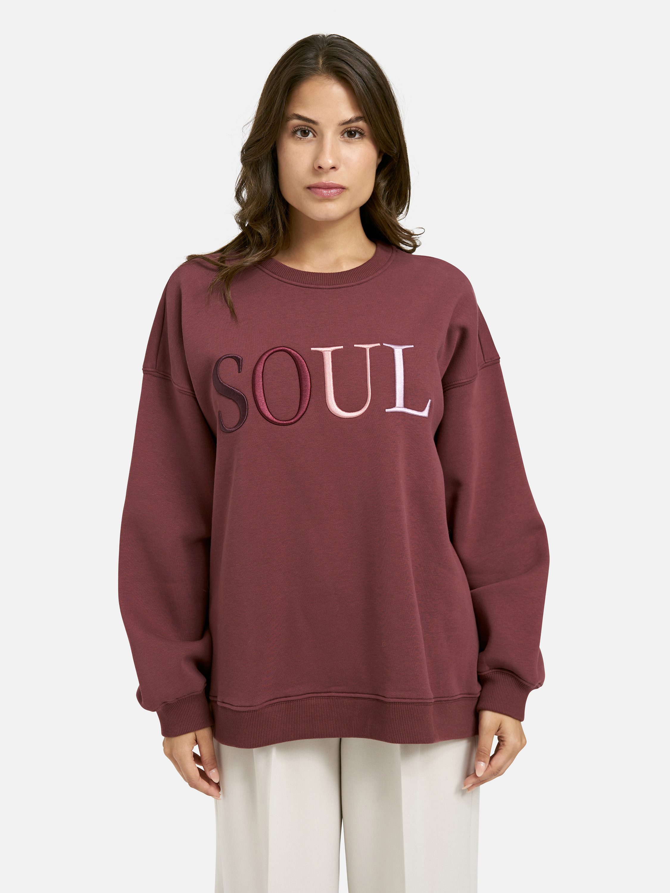 Smith & Soul Sweater mit überschnittenen günstig online kaufen