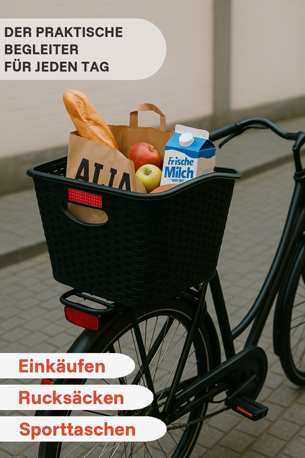 laio Fahrradkorb 27 Liter Fahrradkorb Hinten für Gepäckträger – Groß & stab günstig online kaufen