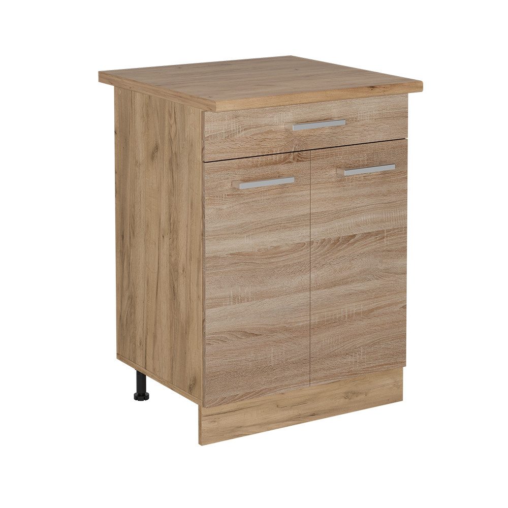 Vicco Unterschrank R-Line, Sonoma/Goldkraft Eiche, 60 günstig online kaufen