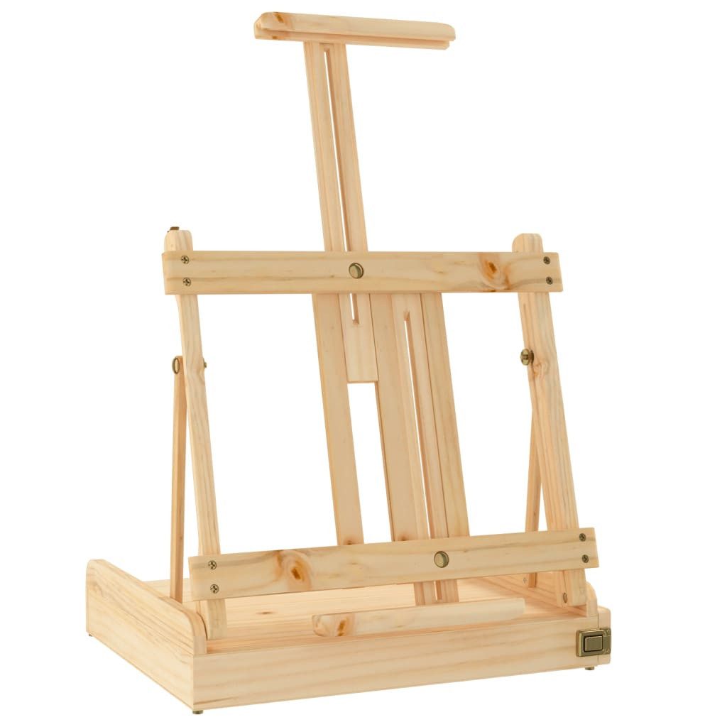 furnicato Tischstaffelei aus massivem Kiefernholz 41,5x37x12 cm natur
