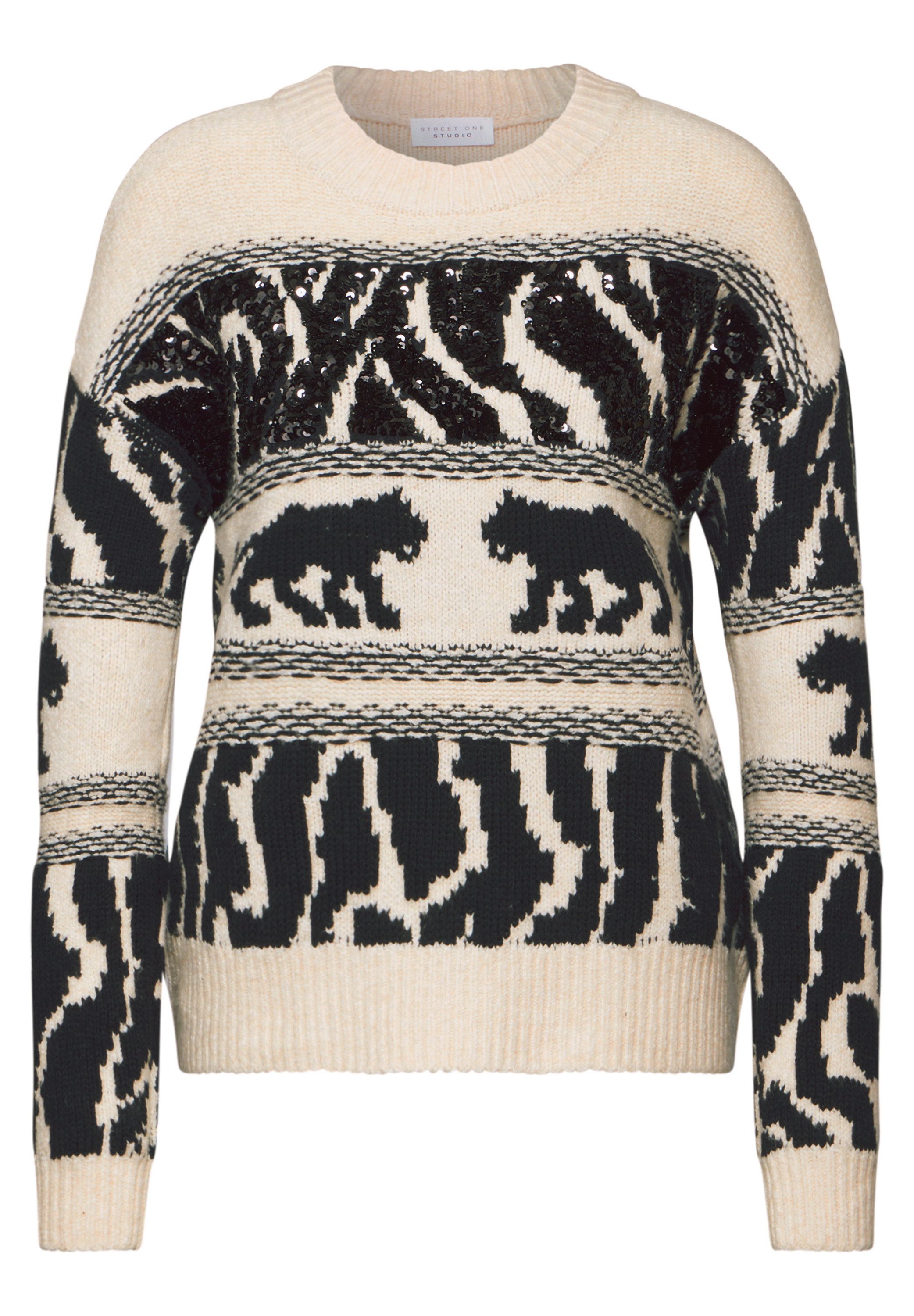 STREET ONE STUDIO Strickpullover mit Muster