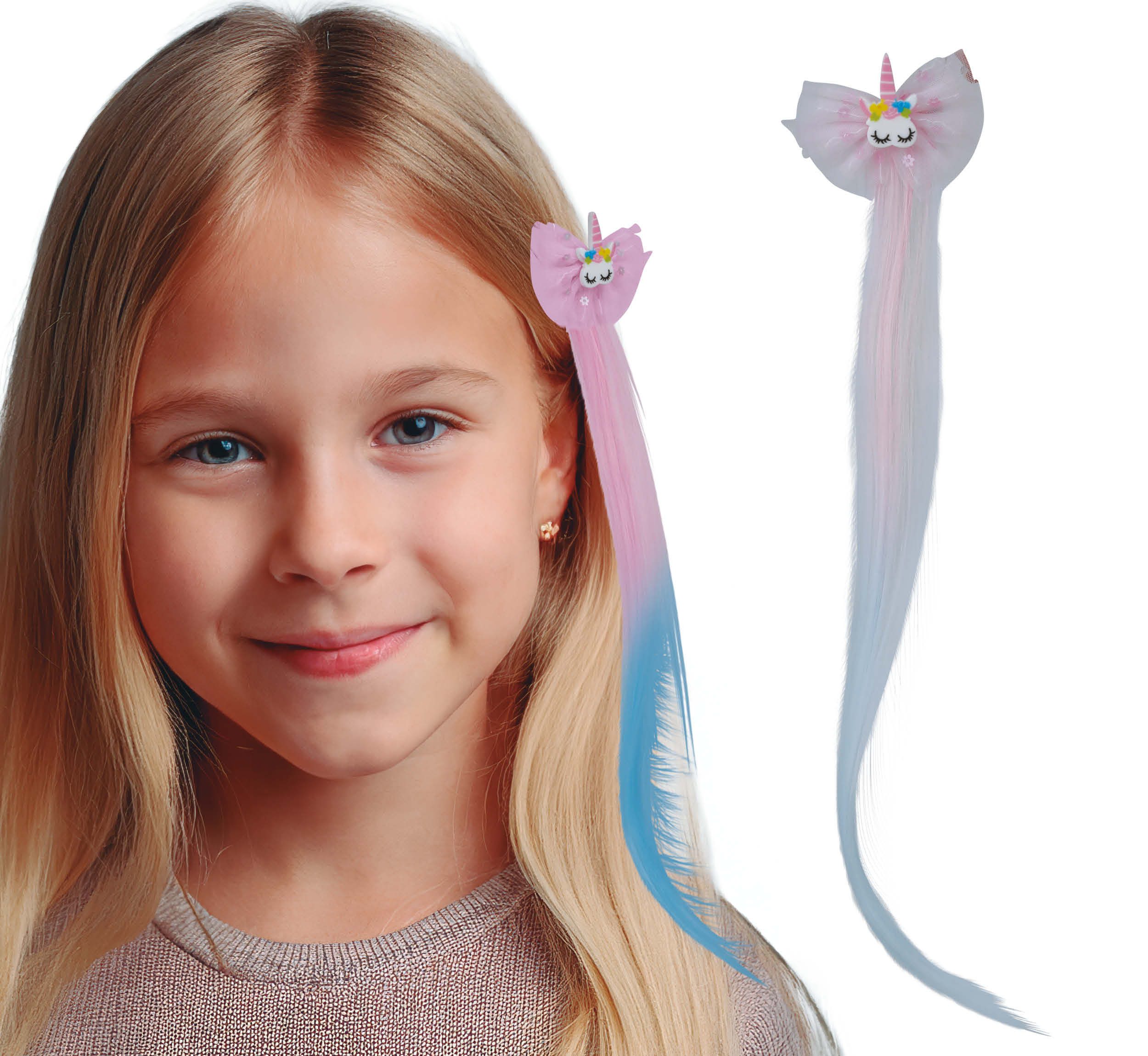 Fiestas Guirca Kostüm, Einhorn Haar Accessoire Fantasy Stilvolle Verzierung Regenbogen Zauber