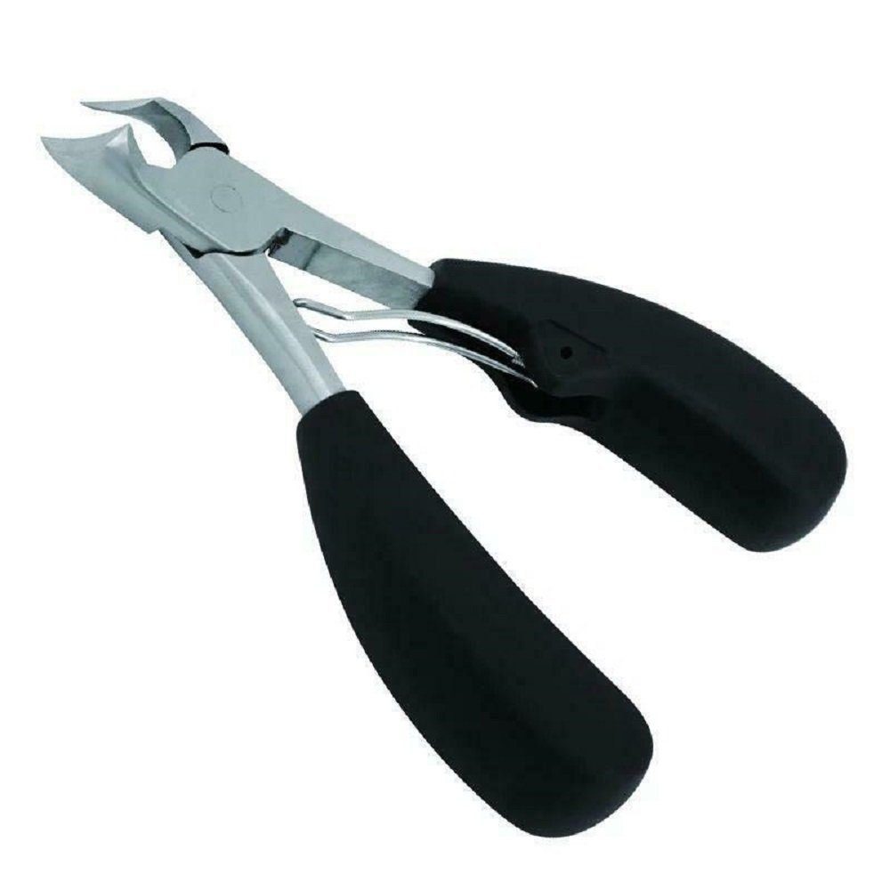 COOL-i ® Nagelknipser Nagelknipser für dicke & brüchige Zehennägel,ideal bei Problemnägeln, Präzisionszange mit gebogener Klinge & ergonomischem Griff