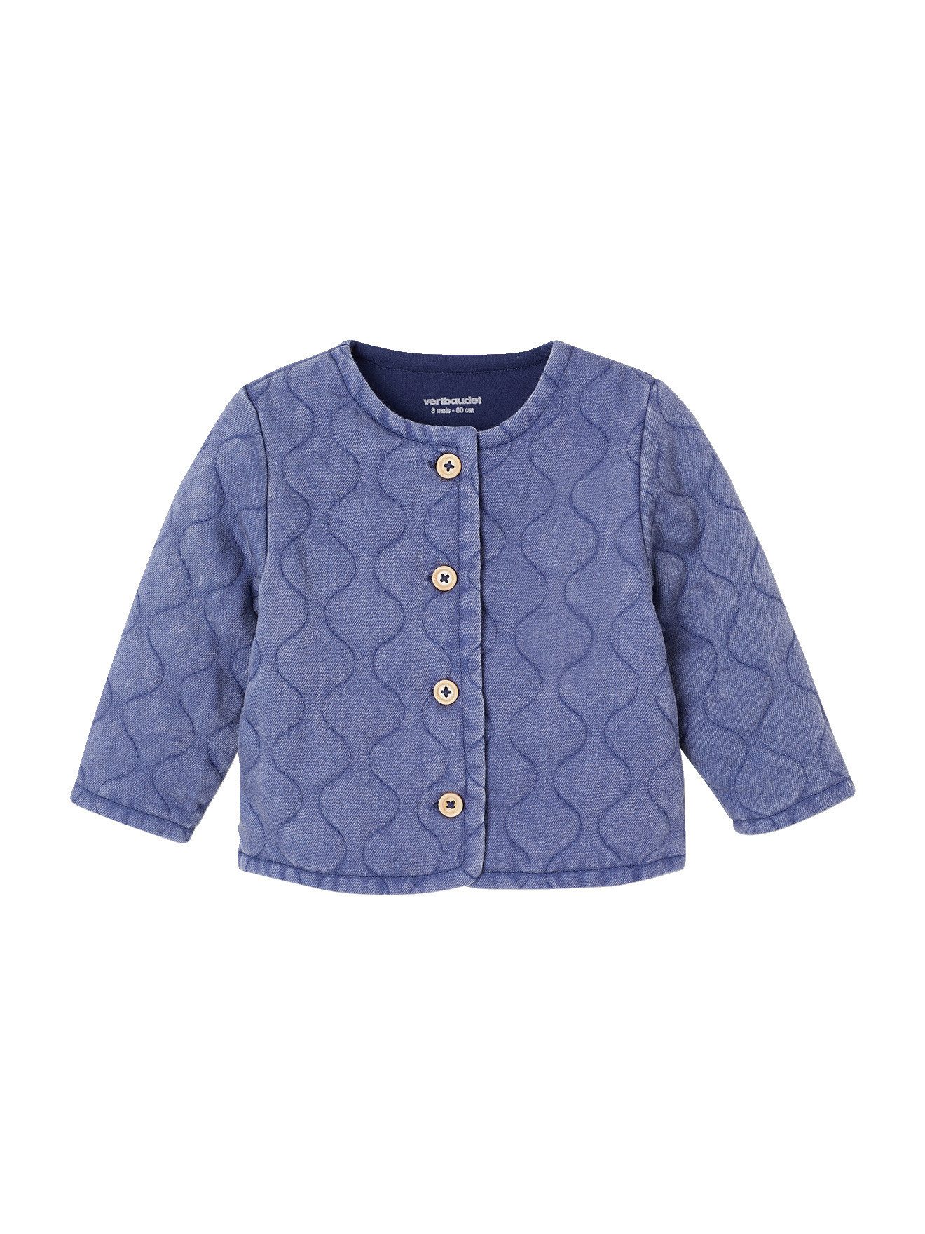 vertbaudet Strickjacke Jeansjacke aus Lyocell Mädchen Baby