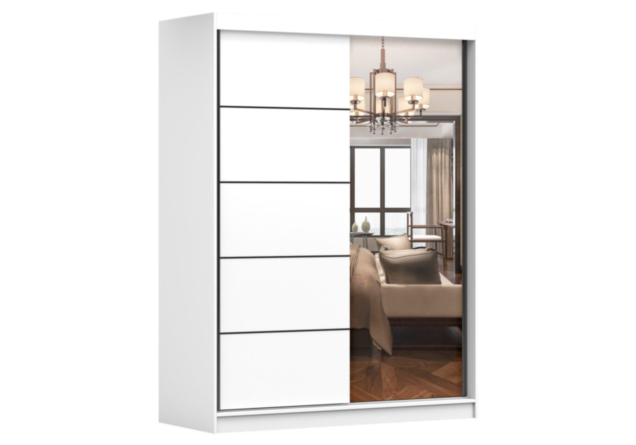 MOEBLO Kleiderschrank LARA 09 (mit Spiegel günstig online kaufen