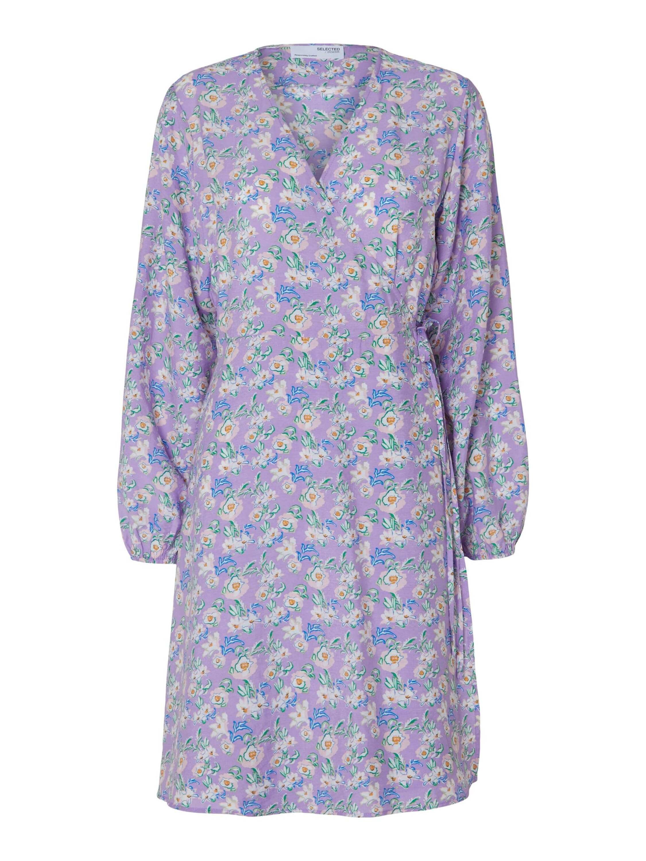 Selected Sommerkleid Fiola (1-tlg) Drapiert/gerafft
