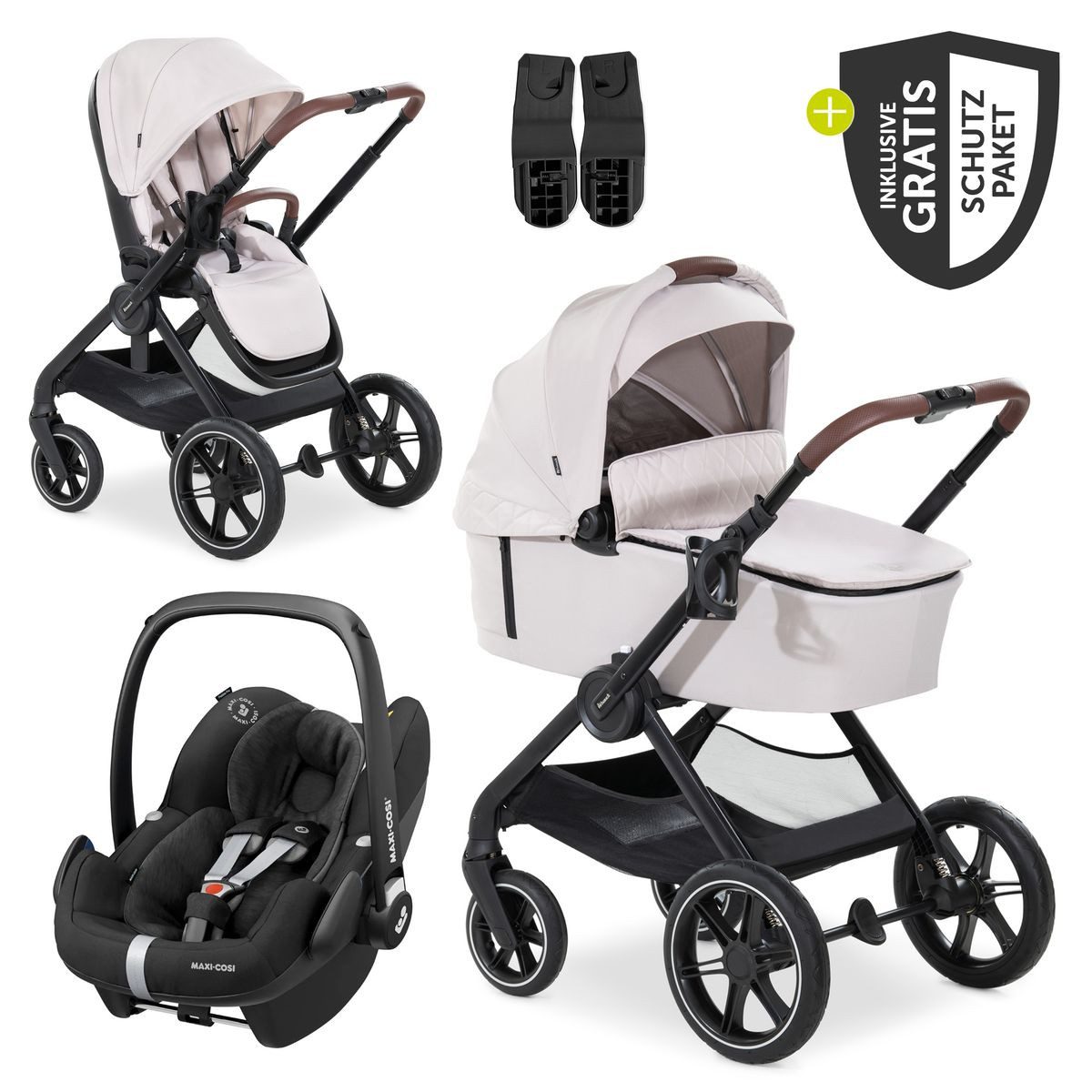 Kombi-Kinderwagen Walk N Care Trio Set - Beige