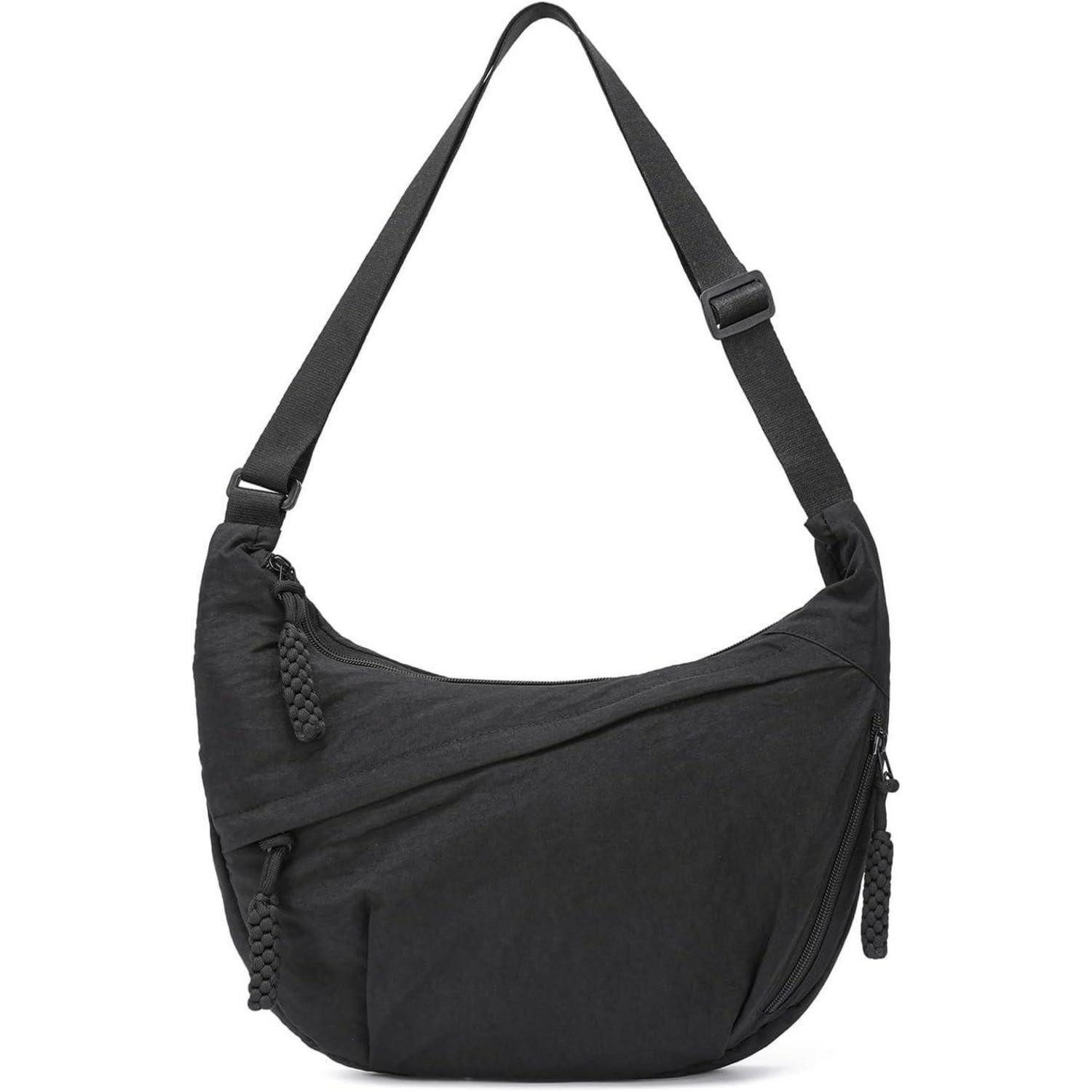 LuxusKollektion Umhängetasche Große Nylon Crossbody Bag Damen Beige Moon Ba günstig online kaufen