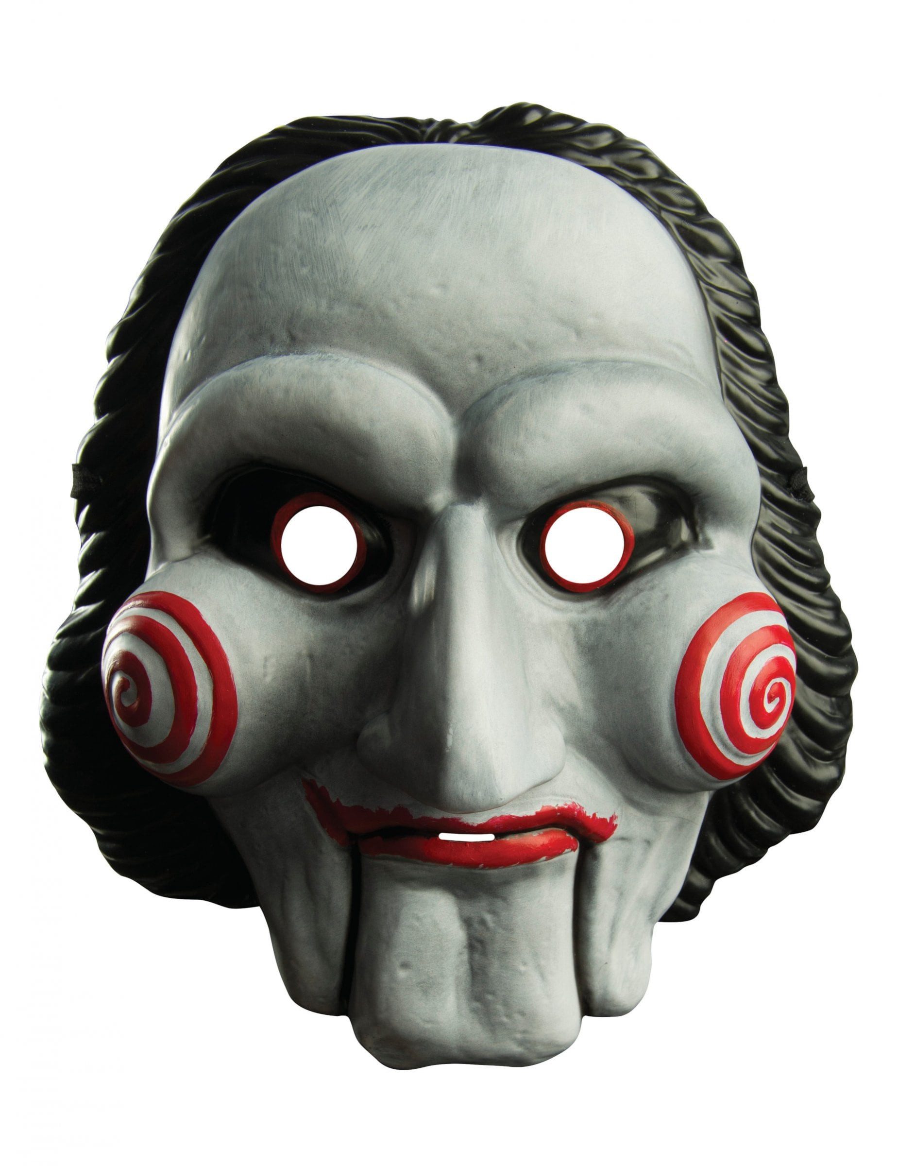 Rubie´s Kostüm Saw-Lizenzmaske für Erwachsene Halloween weiß-schwarz-rot
