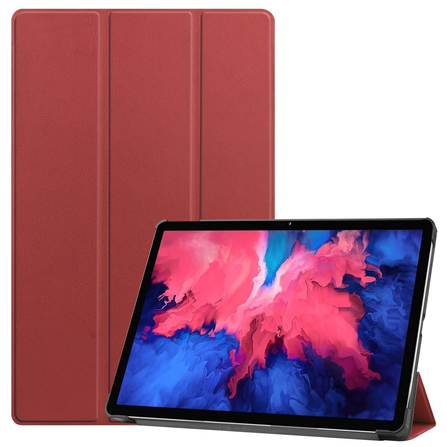 König Design Tablet-Hülle Lenovo Tab P11, Lenovo Tab P11 Schutzhülle Tablet-Hülle Rot