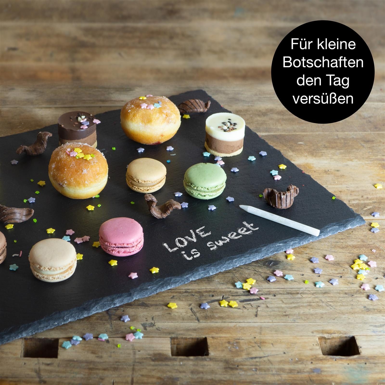 Moritz & Moritz Servierplatte Moritz & Moritz 6x Schieferplatte L