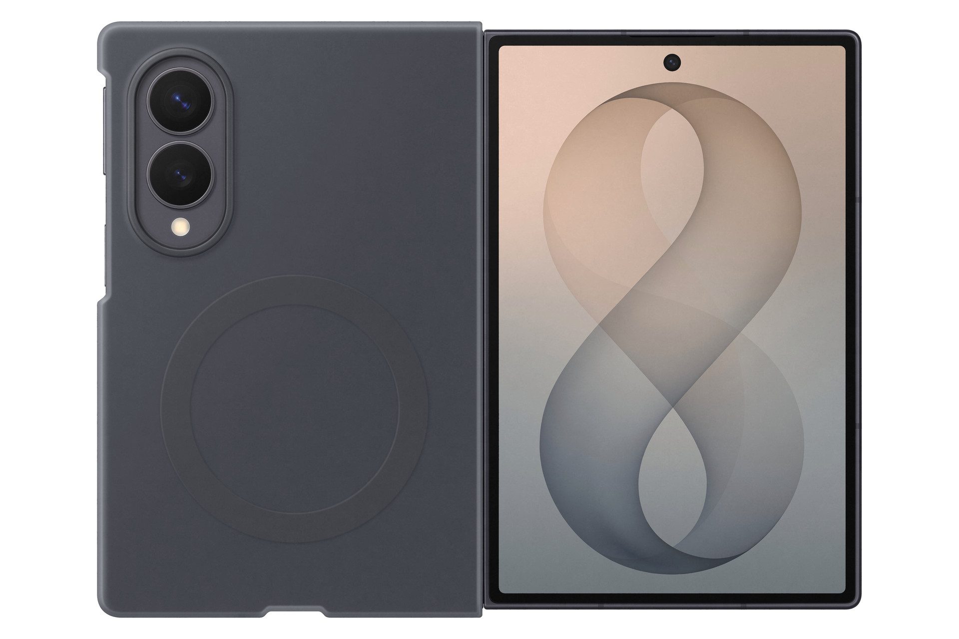 Samsung Smartphone-Hülle Silicone Magnet Case für Galaxy Fold8, Backcover, Schutzhülle, Handyschutzhülle, Case, Schutzcase, stoßfest