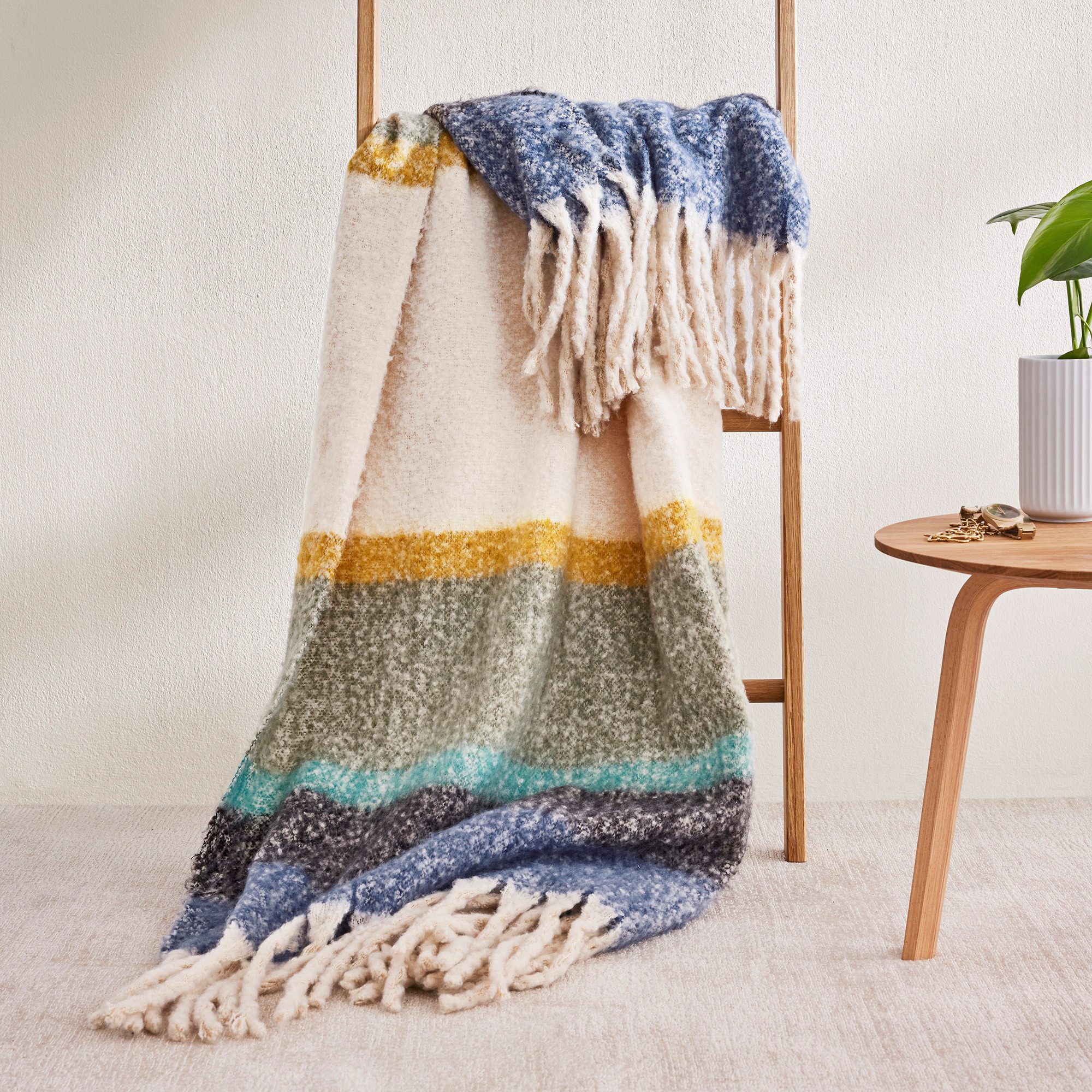 Wohndecke s.Oliver Fransendecke, s.Oliver, mit Fransen