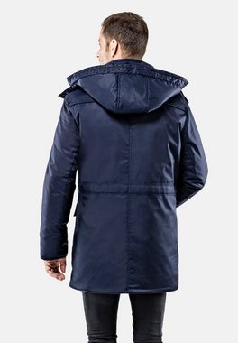 Vincenzo Boretti Winterjacke Stehkragen mit abnehmbarer Kapuze