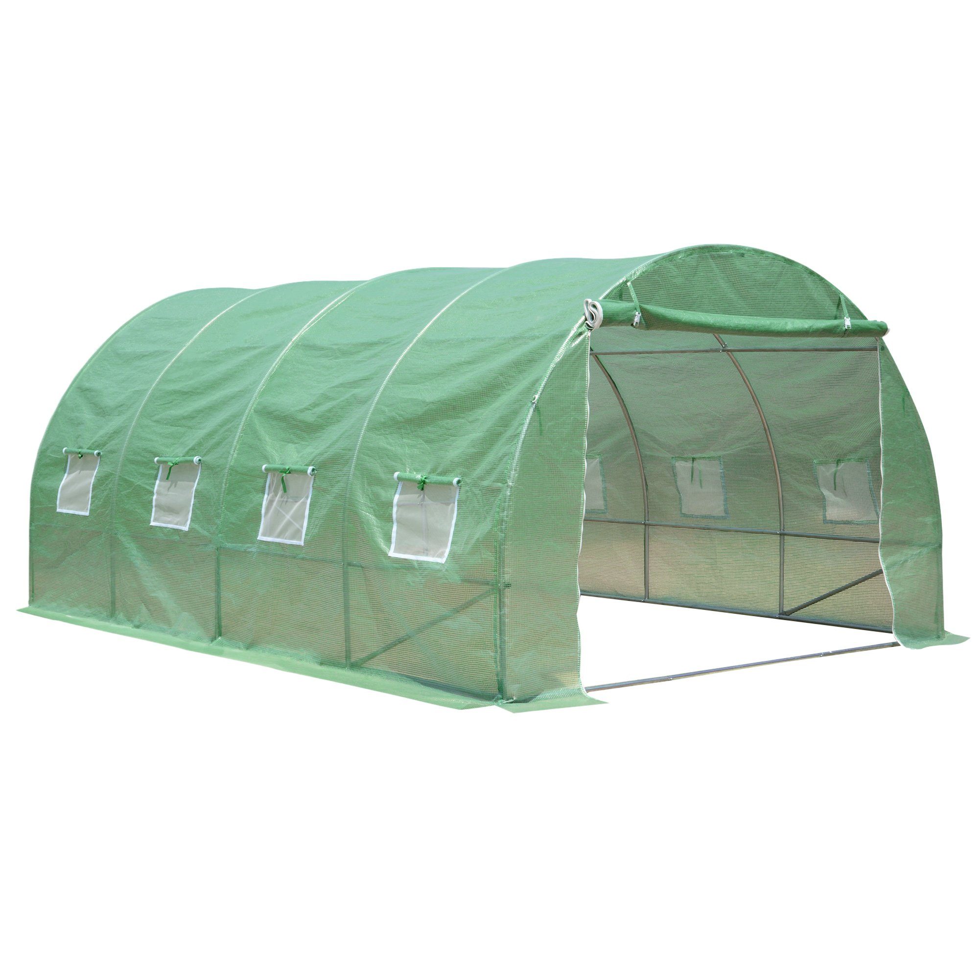 Foliengewächshaus Foliengewächshaus 4 x 3 x 2 m, stabiles Tomatengewächshaus, Folienzelt