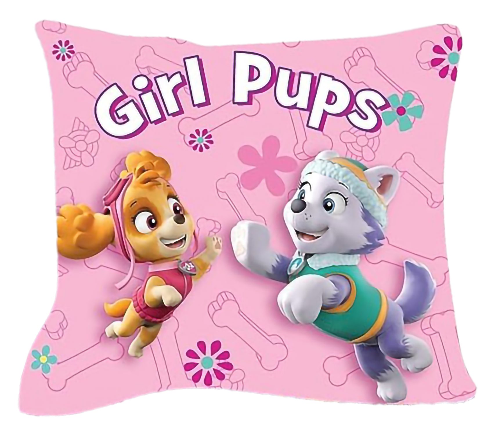 PAW PATROL Babybettwäsche Baby Bettwäsche-Set Paw Patrol rosa 100 x 135 und 40 x 60 cm, 2 teilig, Langlebig