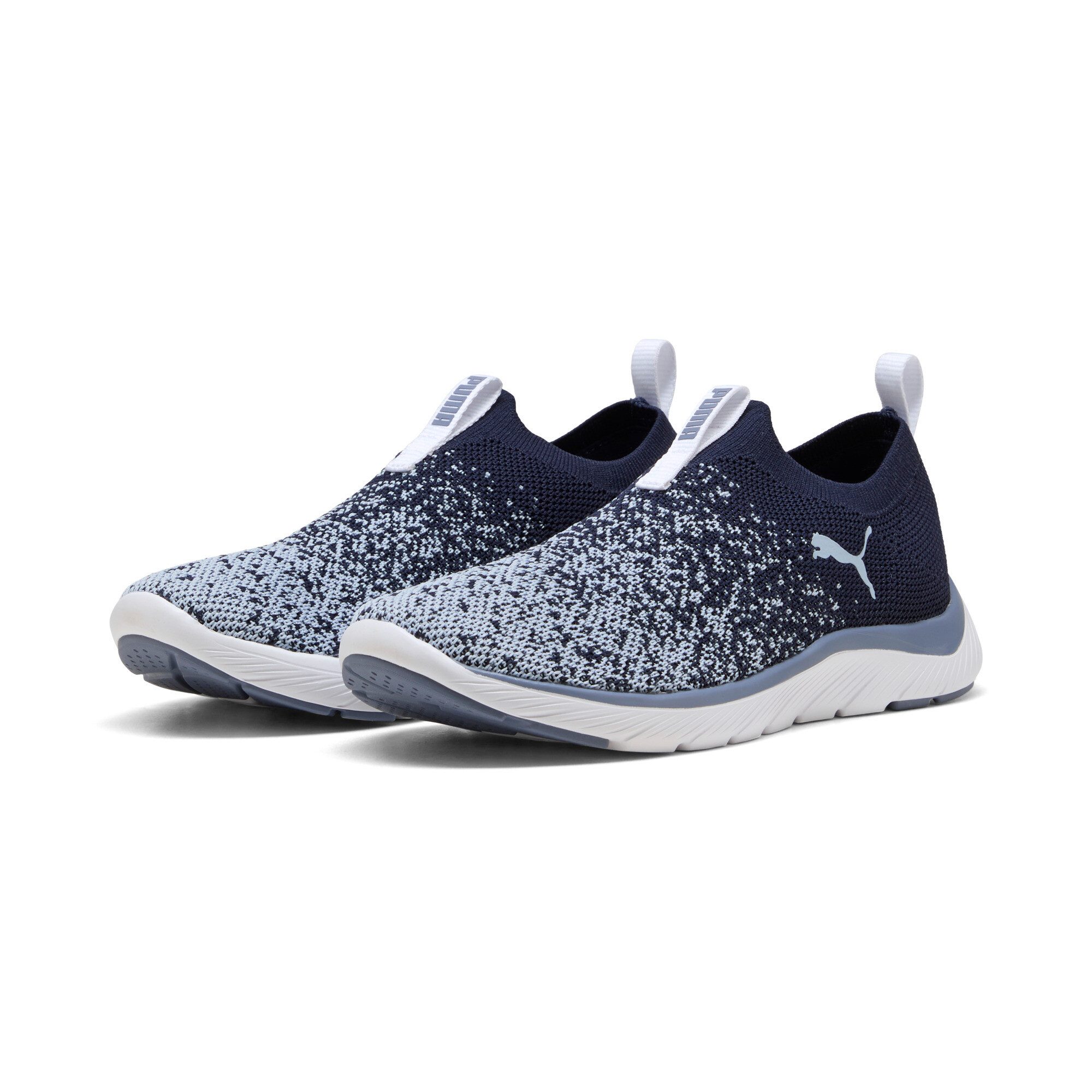 PUMA SOFTRIDE REMI SLIP-ON KNIT WN'S Slip-On Sneaker mit SOFTFOAM+ Dämpfung, leicht profilierte Synthetiklaufsohle