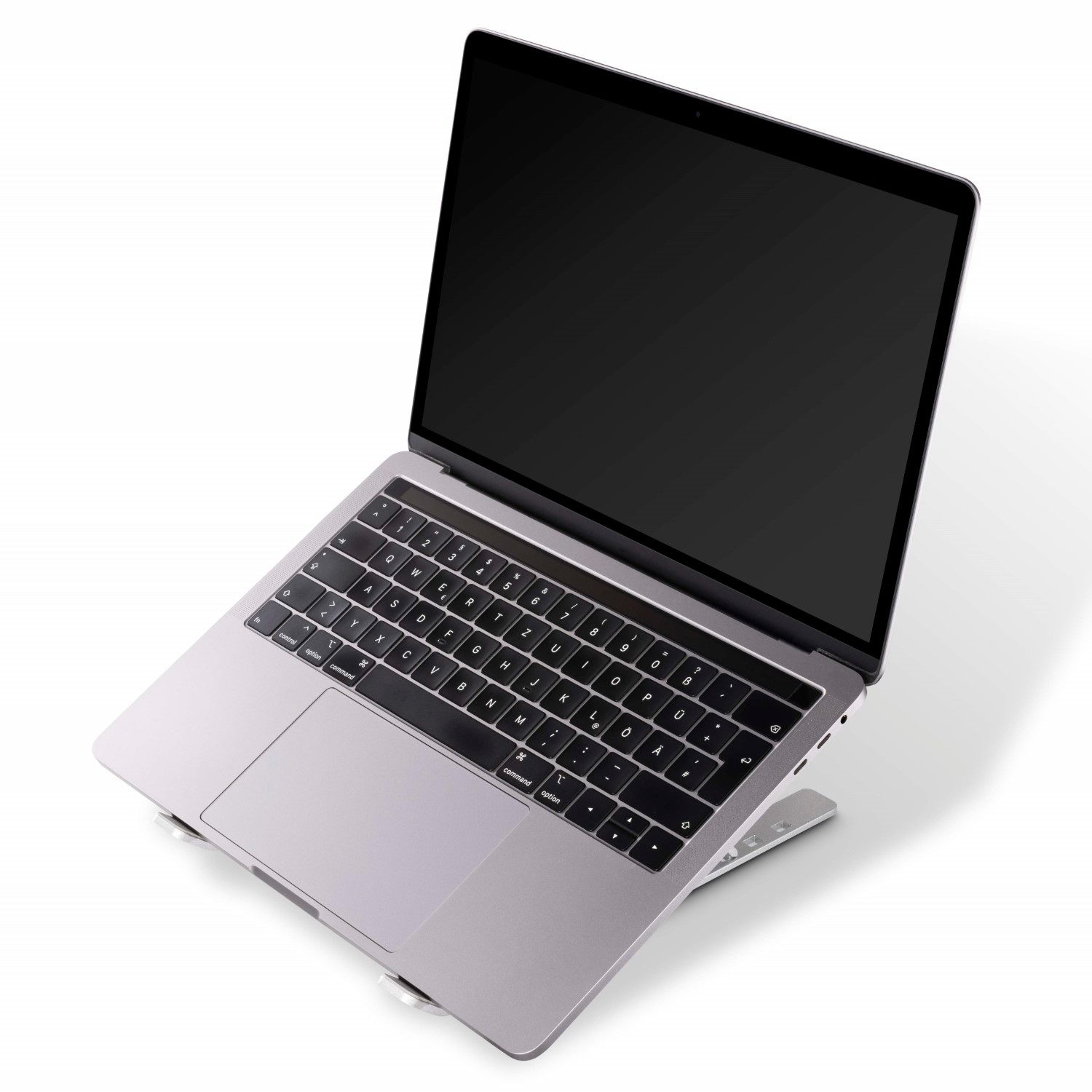 Hama Laptop-Ständer Notebook-Ständer Faltbar Aluminium Silber, (Laptop Stand Halterung Tragbar Halter 12" 13" 13,3" 13,5" 14"15" 15,6) – Bild 4 von 5