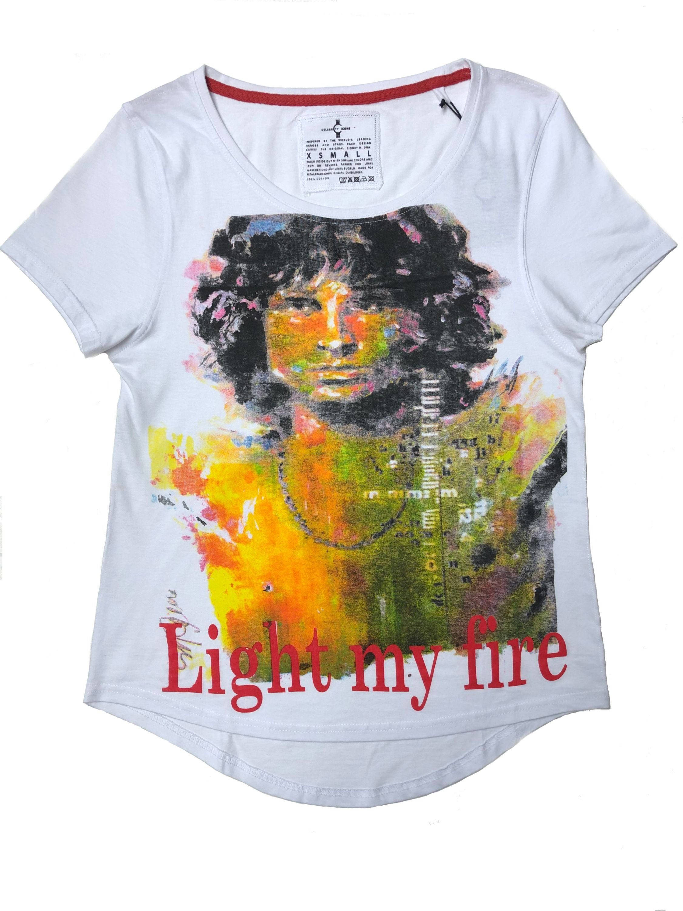 Sidney Maurer T-Shirt "Jim Morrison" (Stück, 1-tlg., Stück) mit Frontprint