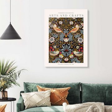 Posterlounge Acrylglasbild William Morris, Arts and Crafts - Der Erdbeerdieb I, Wohnzimmer Vintage Grafikdesign