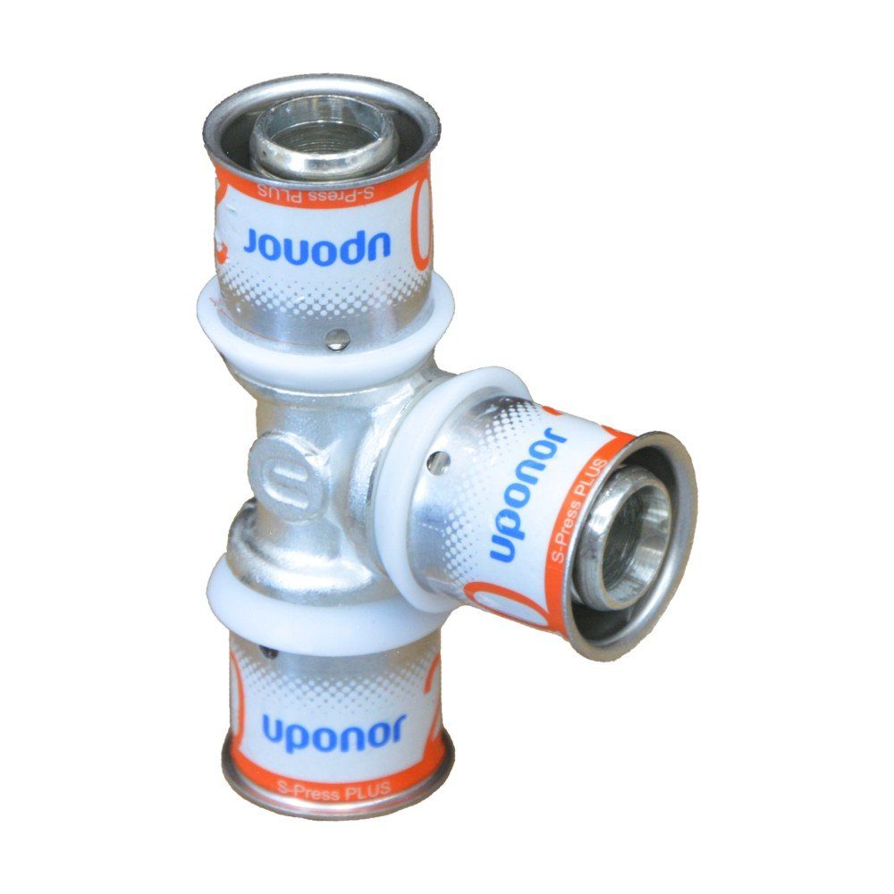 UPONOR Wasserrohr Uponor S-Press PLUS MLC T-Stück reduziert 25 x 16 x 16mm