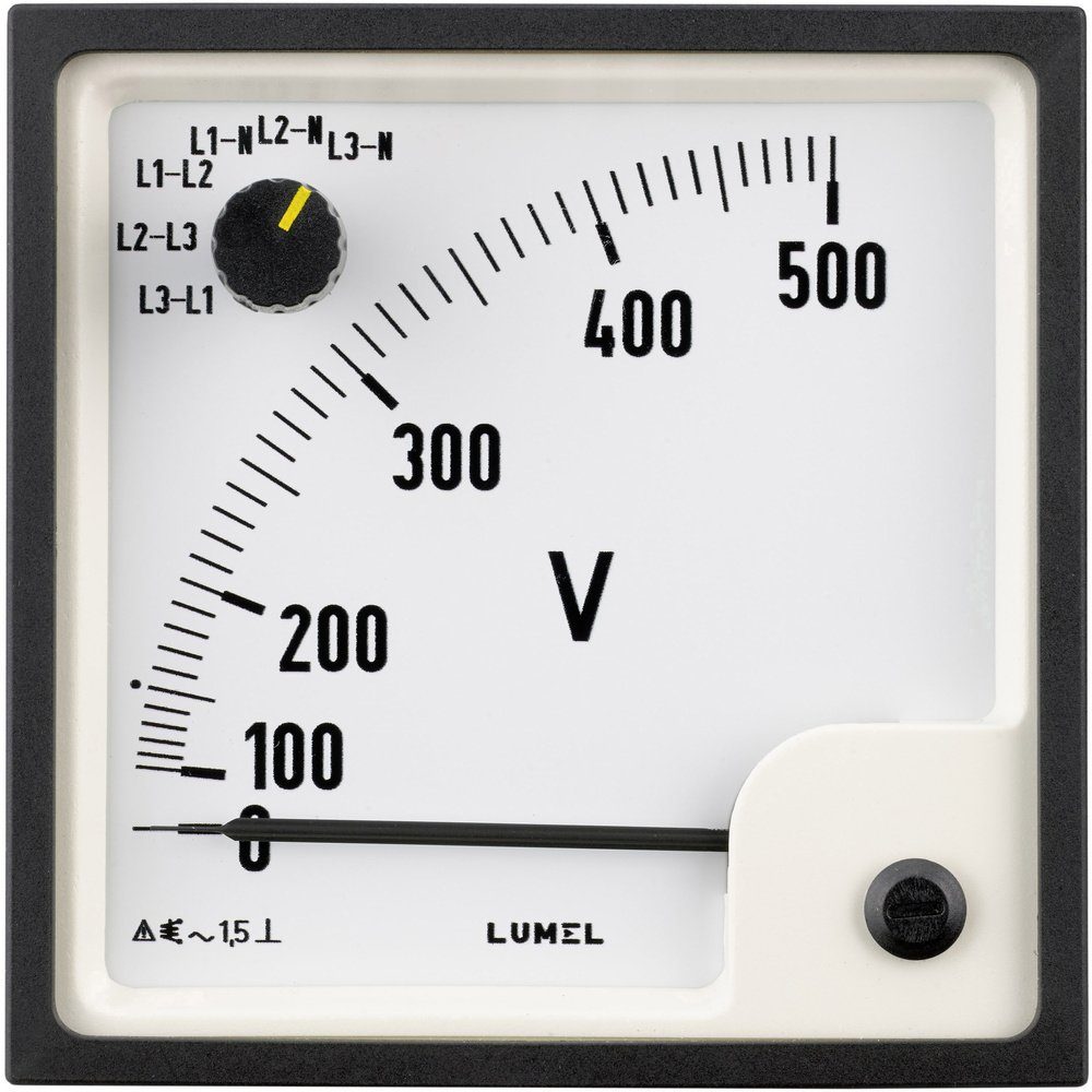 Lumel Einbausicherung Lumel EP29 500V EP29 500V Einbaumessgerät EP29 500V 500 V/AC Dreheise, (EP29 500V)