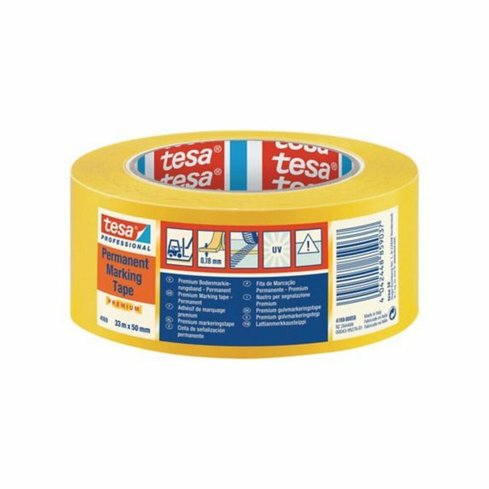 Generic Reflektorband Tesa 4169-58-93 4169-58-93 Markierungsklebeband Gelb (L x B) 33mx50mm, (1 St)
