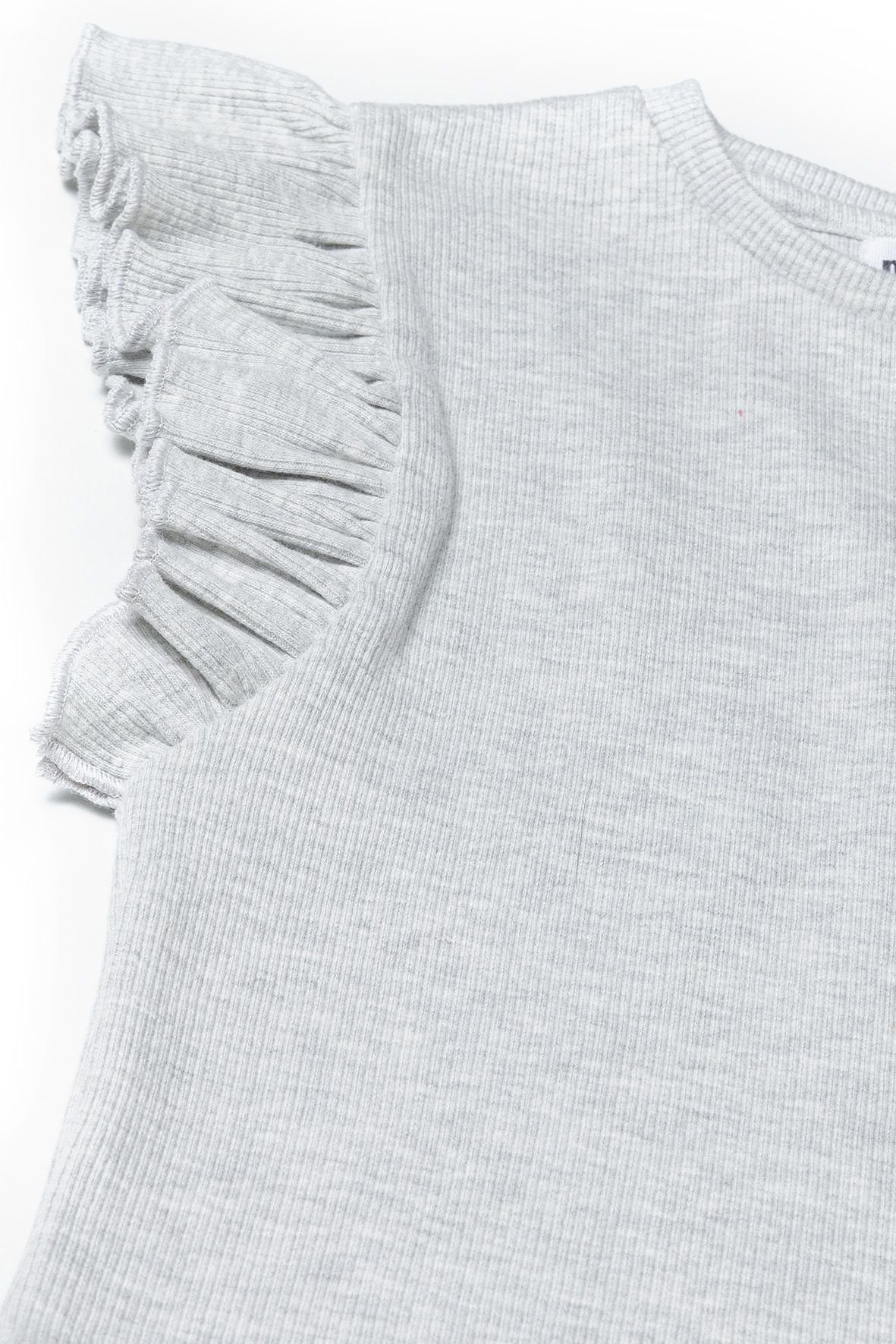 Grau T-Shirt Rippshirt MINOTI (12m-14y)