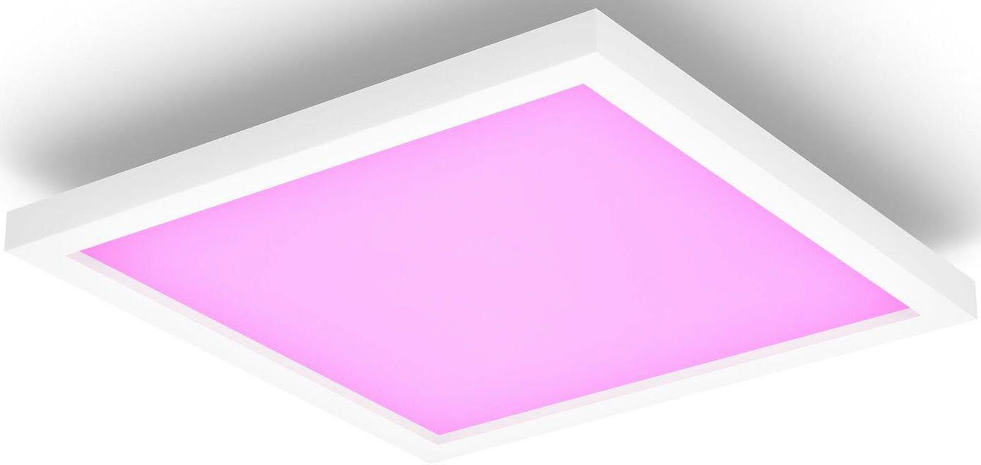 Philips Hue LED Deckenleuchte Surimu, Bluetooth, Dimmfunktion, LED fest integriert, RGB, warmweiß - kaltweiß, quadratisch