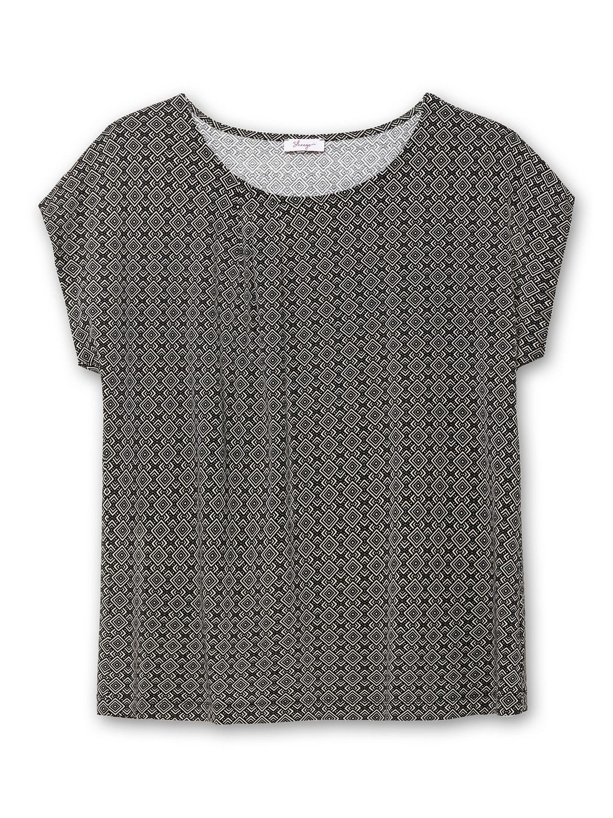 Sheego Rundhalsshirt Große Größen mit grafischem Minimalprint