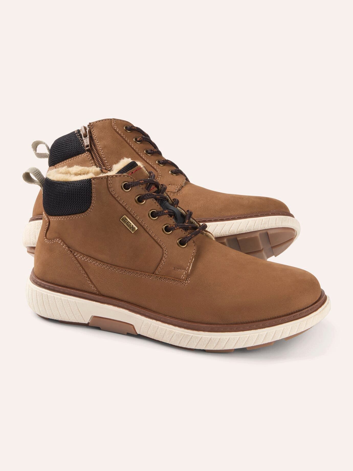 Walbusch Herren Aquastop Thermo HighTop wasserabweisender Sneaker Outdoorschuh Winterschuh mit Webpelz, wasserabweisende Membran, Reißverschluss