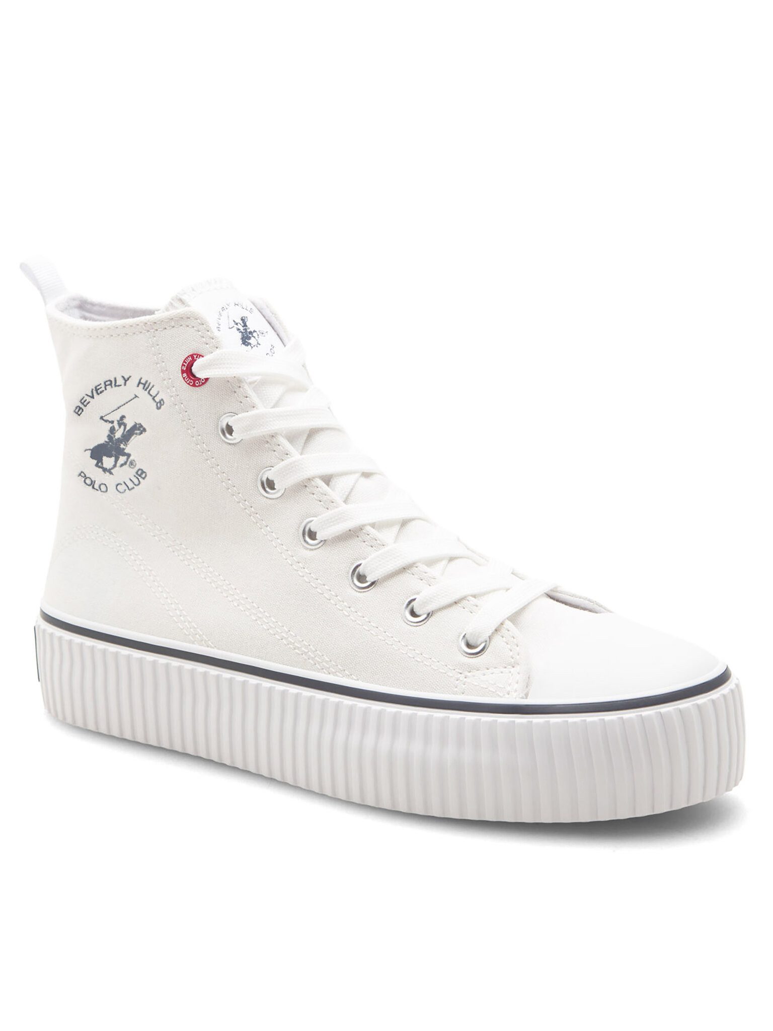 Beverly Hills Polo Club Sneakers aus Stoff Damen BHPC026M Weiß Sneaker