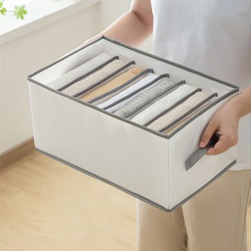 Welikera Aufbewahrungskorb Aufbewahrungsbox, 7-fach faltbare Schublade Aufbewahrungsbox (6 St)