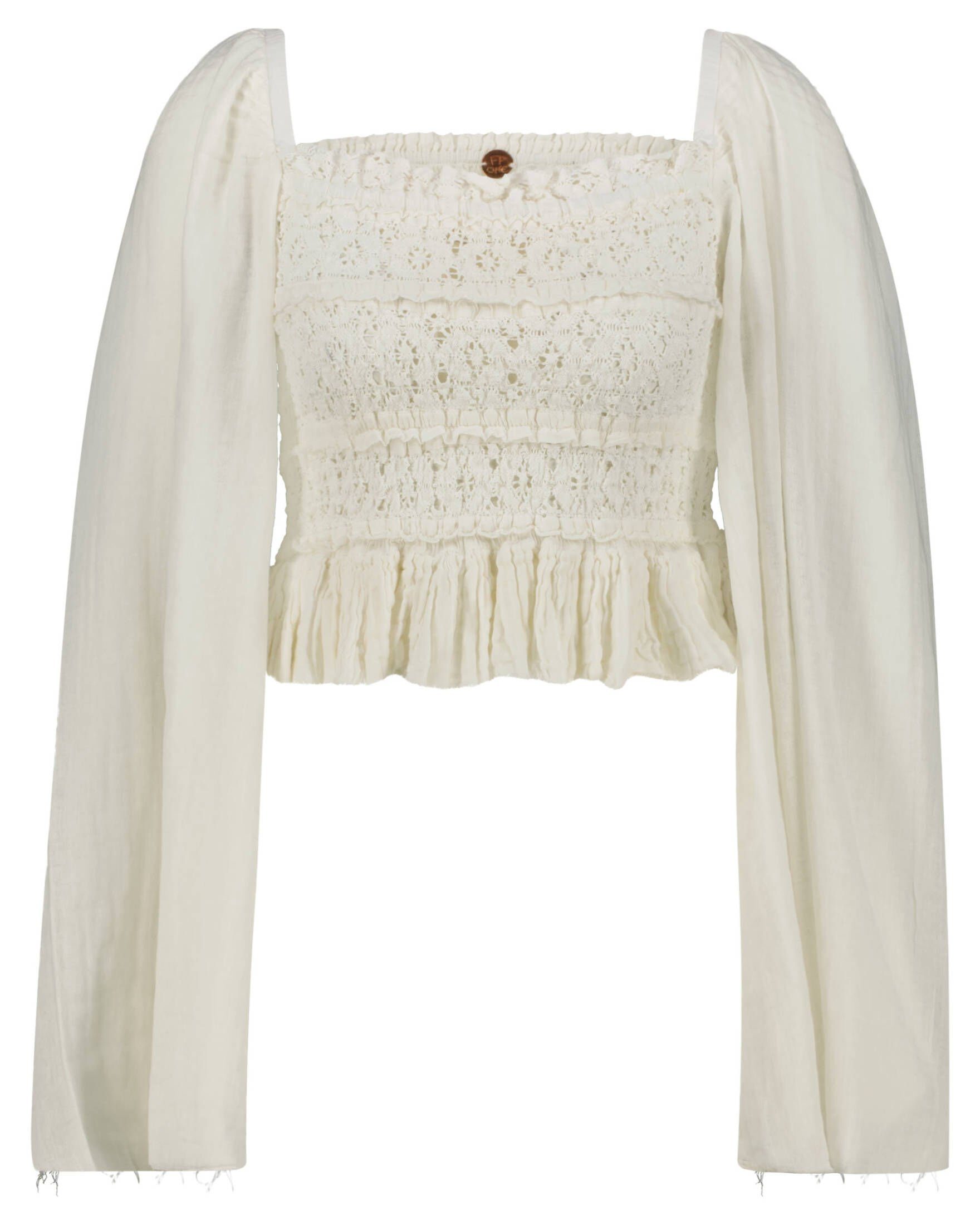 free people Klassische Bluse Damen Bluse AFTON Cropped 1 tlg