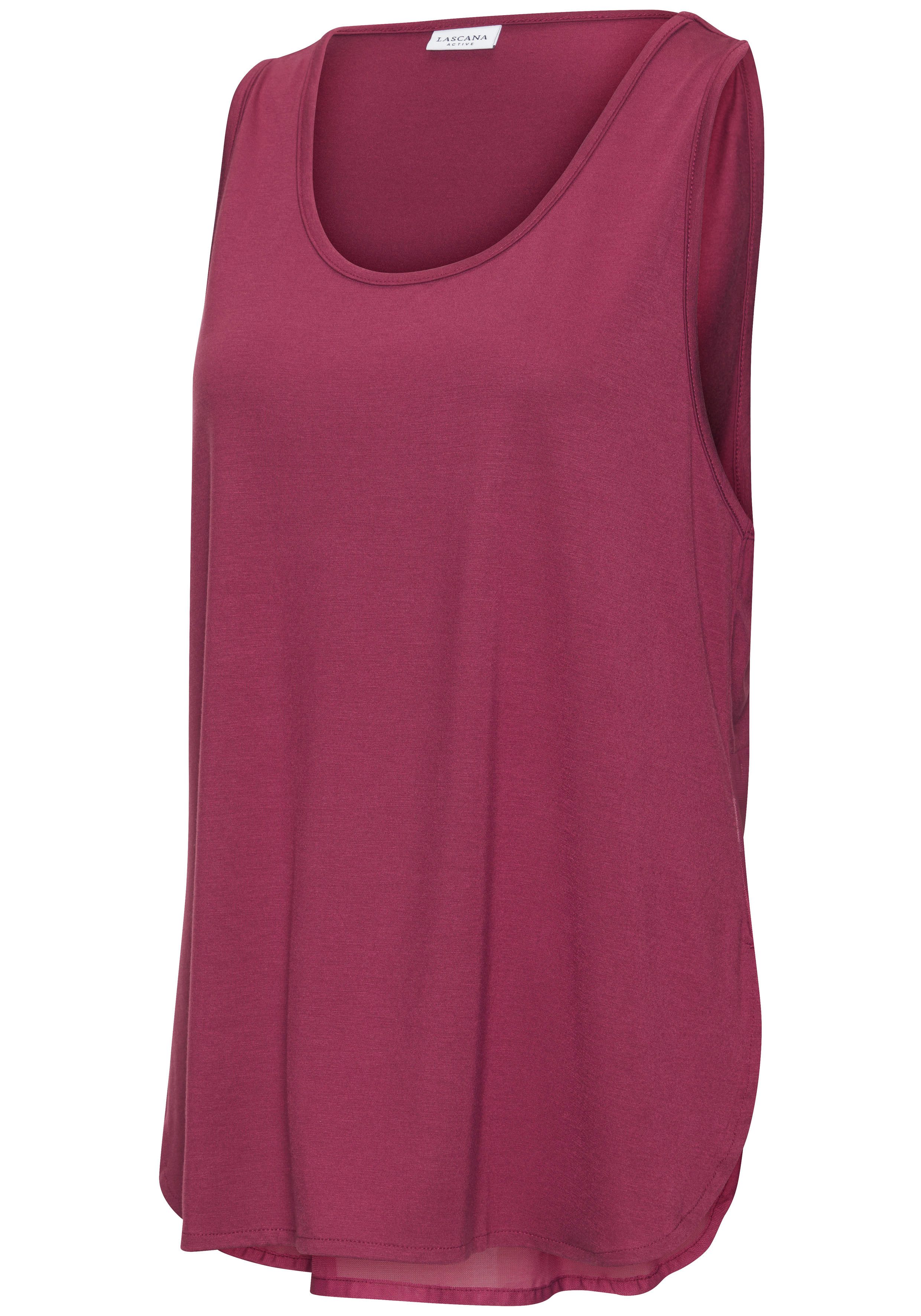 LASCANA ACTIVE Tanktop Sporttop mit Mesheinsatz und Racerback