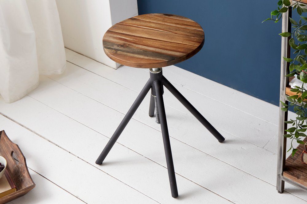 riess-ambiente Sitzhocker FACTORY natur / schwarz (Einzelartikel, 1 St), Ma günstig online kaufen