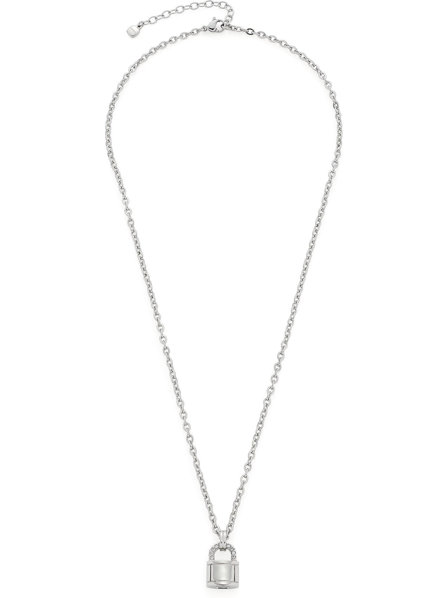 Edelstahlkette Leonardo Damen-Kette Edelstahl Zirkonia