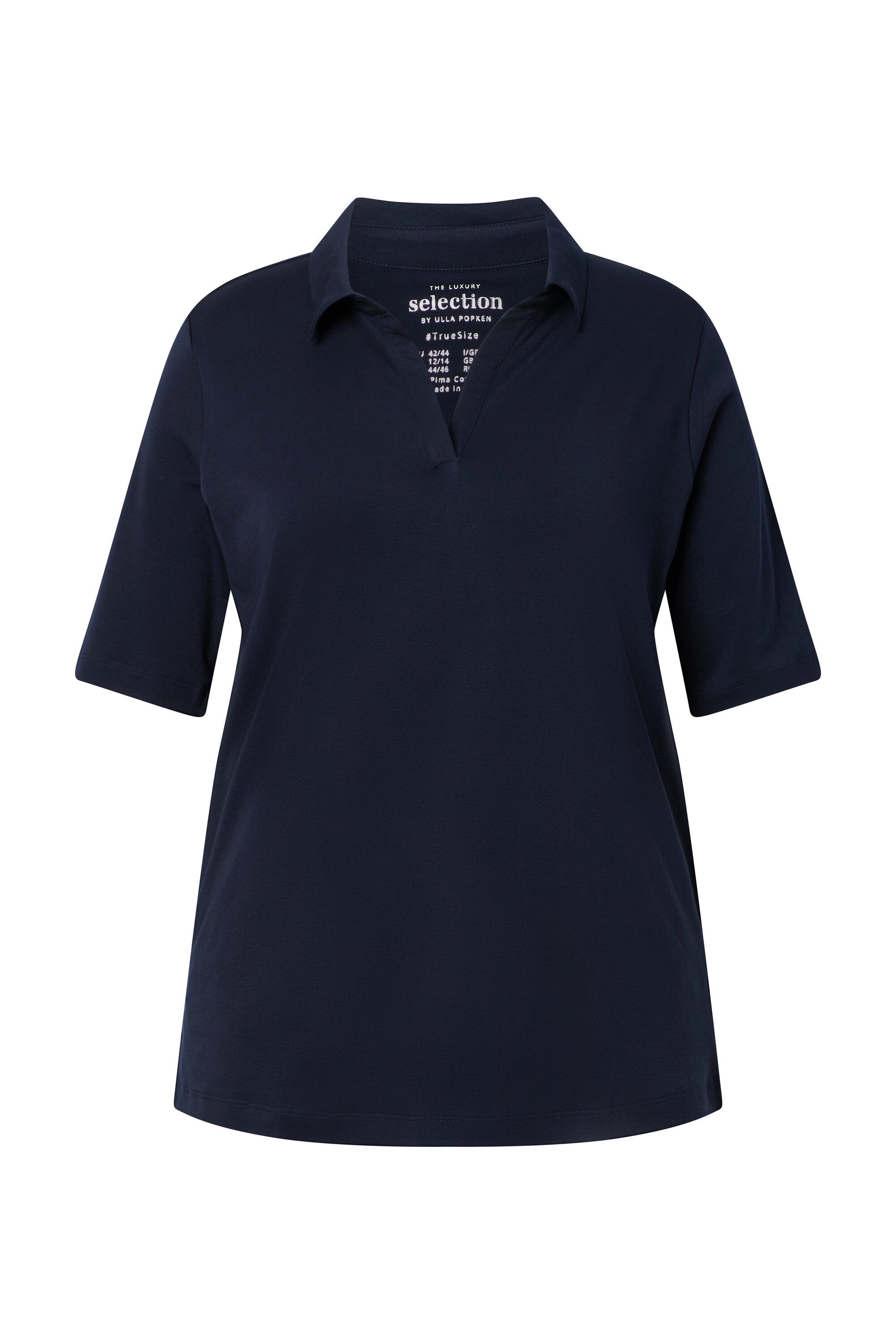 Poloshirt Poloshirt A-Linie Halbarm Pima Cotton
