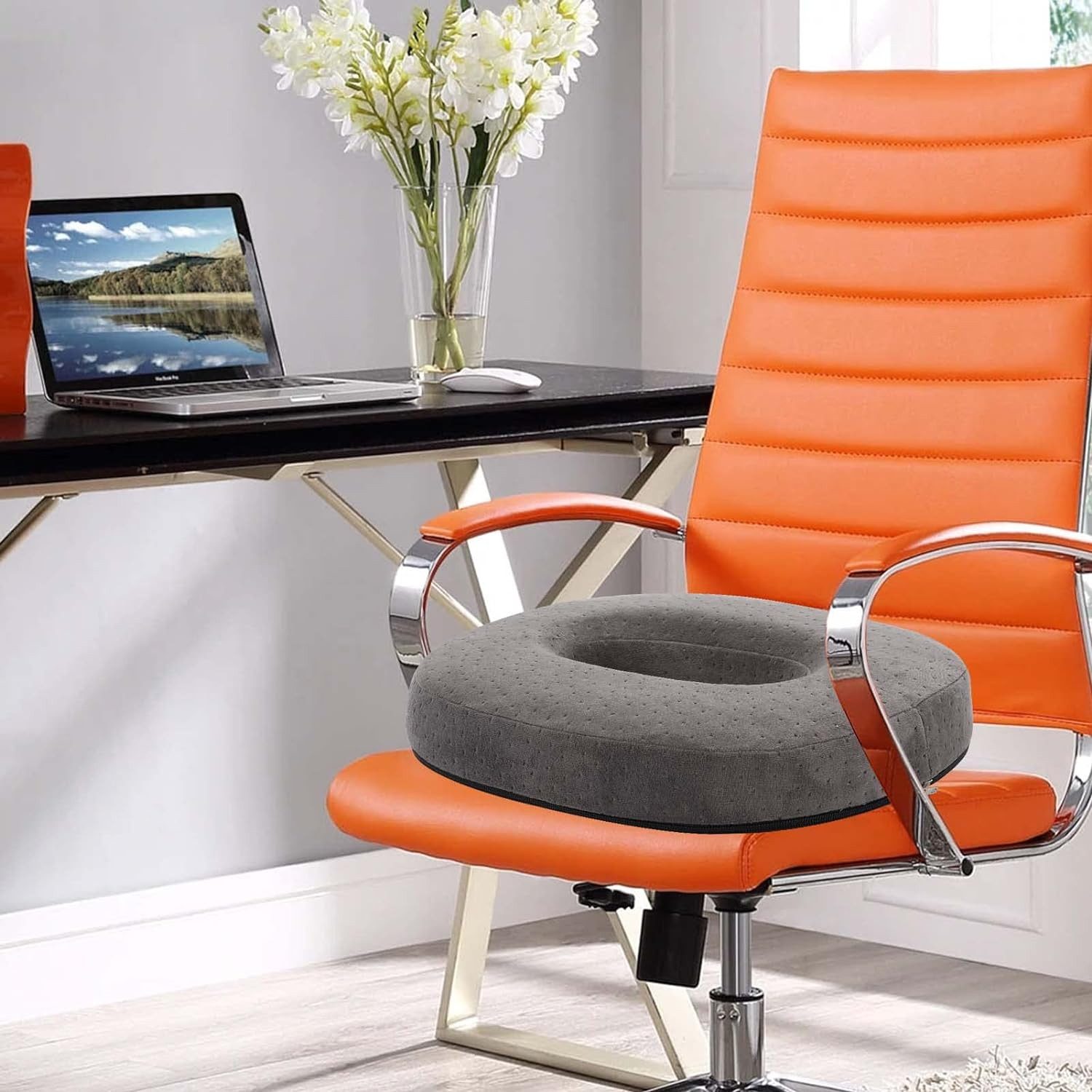 Youyijia Sitzkissen Sitzring Steißbein Entlastung Orthopädisches Sitzkissen Memory Foam – Bild 5 von 5