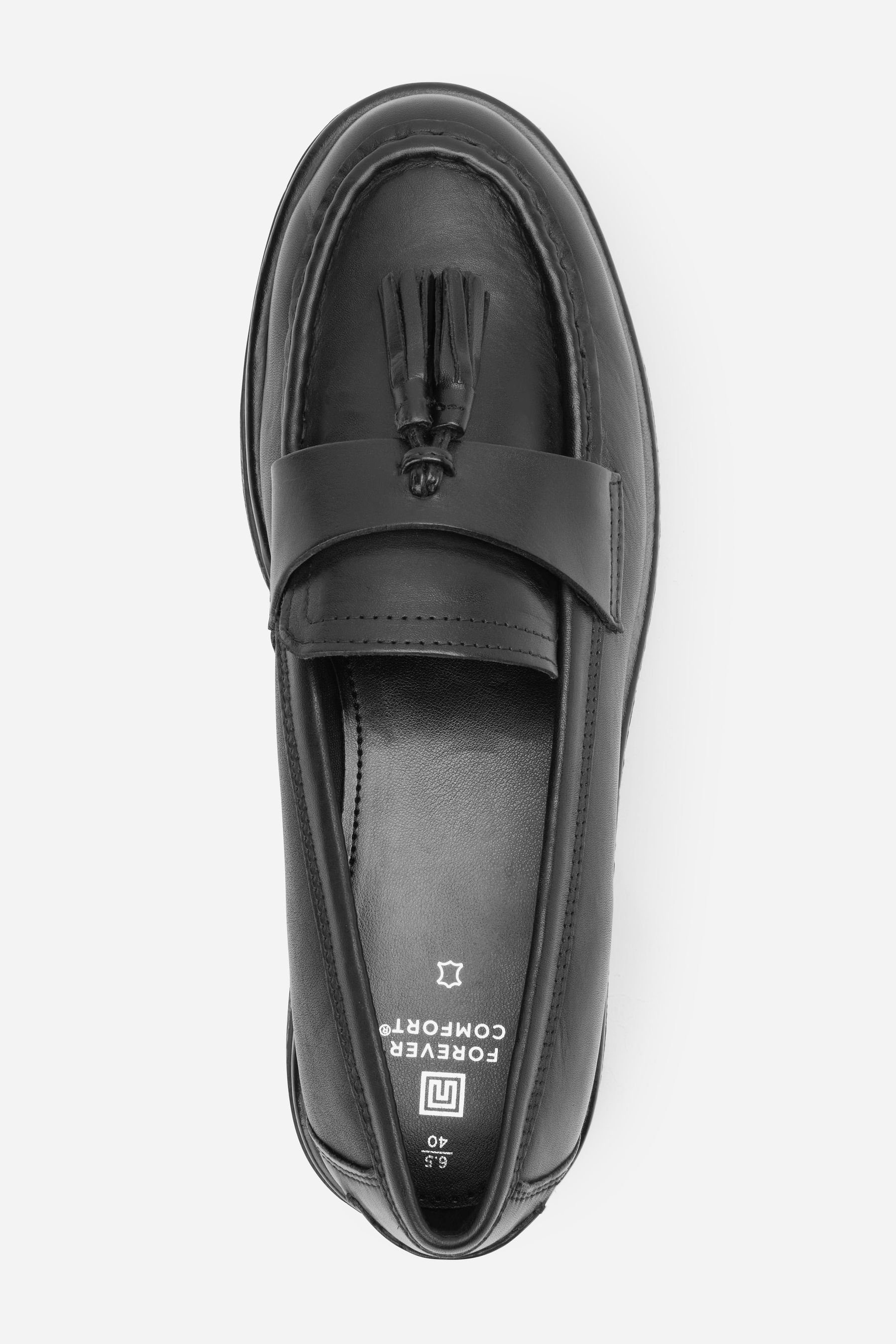 Comfort® Loafer (1-tlg) Forever mit Doppelsohle Next Quasten + Black Loafer