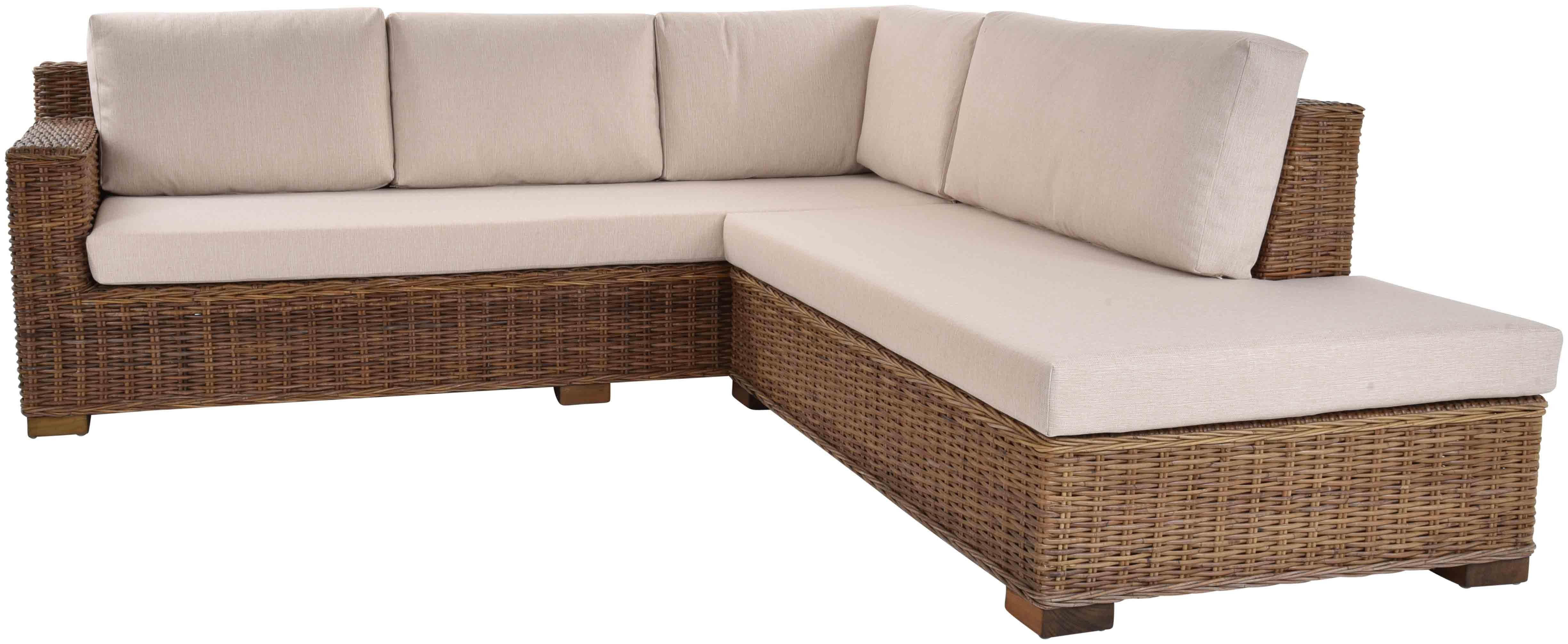 Krines Home Ecksofa x Ecksofa Rattan Ecke Rattan Ecklounge Eckgarnitur Couch cm, 2 240 240 Teile, Wohnlandschaft L-Form Wohnzimmer