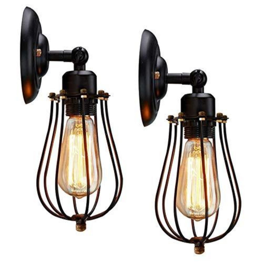 Riserva Wandleuchte Amerikanische Retro Wandlampe,schwarze Wandlampe,E27,fü günstig online kaufen