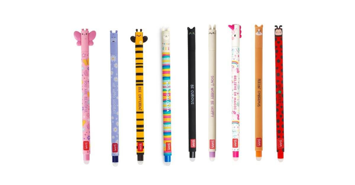 Legami Gelschreiber Legami Bundle - Set mit 9 löschbaren Gelstiften (inkl. Ladybug)