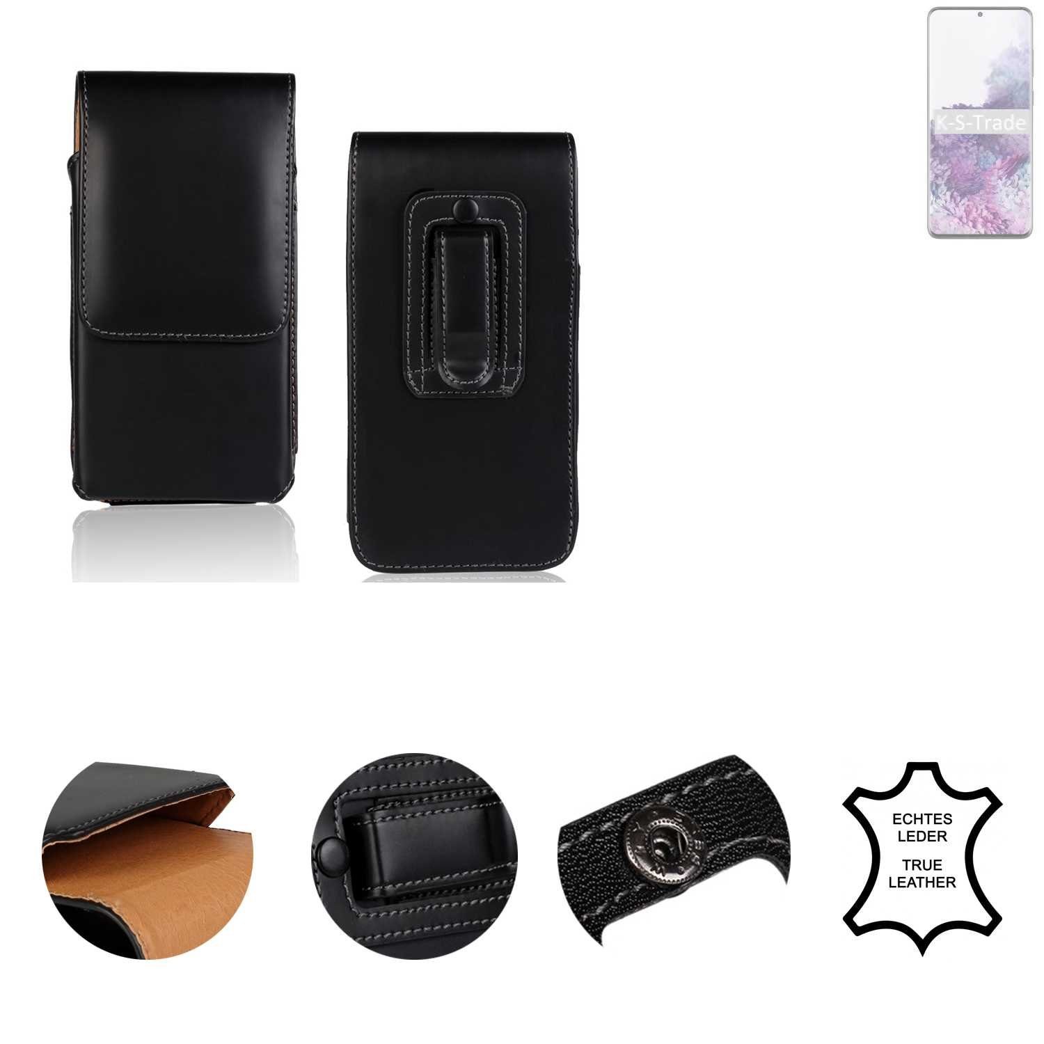 K-S-Trade Handyhülle für Samsung Galaxy S20 Ultra, Holster Gürteltasche Handy Hülle Schutzhülle Handyhülle Leder