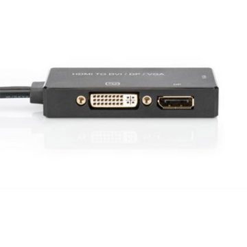 Digitus Digitus AV Konverter AK-330403-002-S [HDMI - DVI, VGA, DisplayPort] 38 Audio-Adapter, 20.00 cm