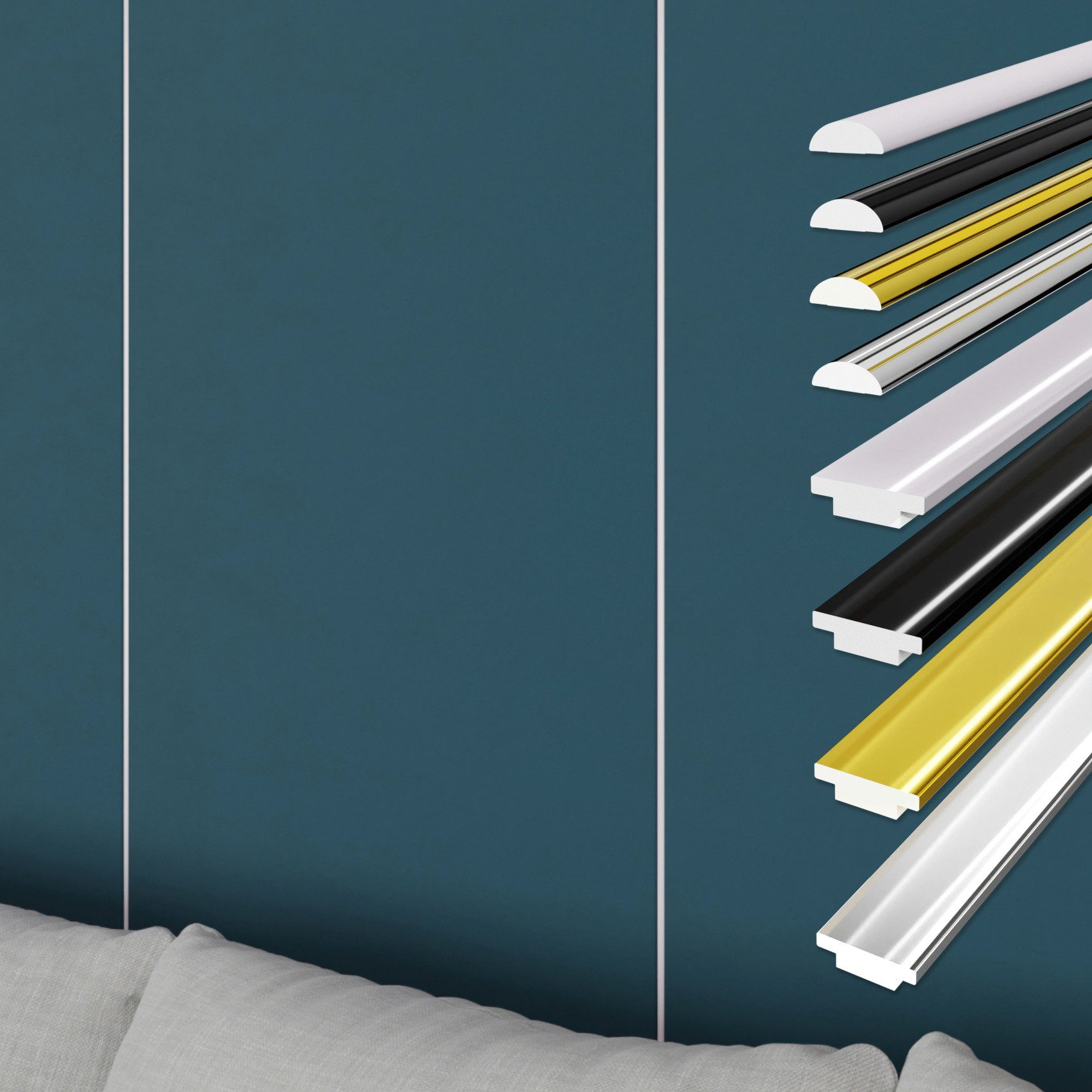 Hexim Isoliertapete, (selbstklebende flexible Zierleiste 3M Randleiste für günstig online kaufen