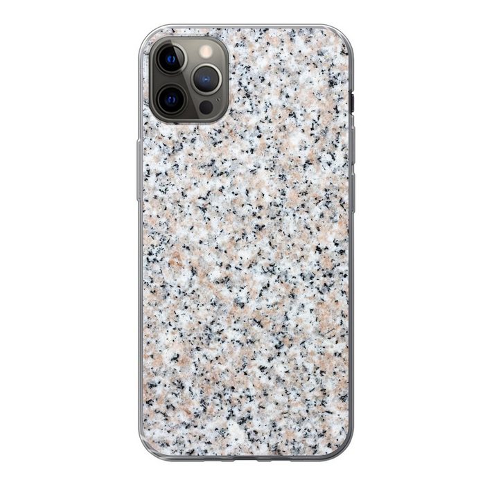 MuchoWow Handyhülle Granit - Strukturen - Design - Stein Handyhülle Apple iPhone 13 Pro Max Smartphone-Bumper Print Handy